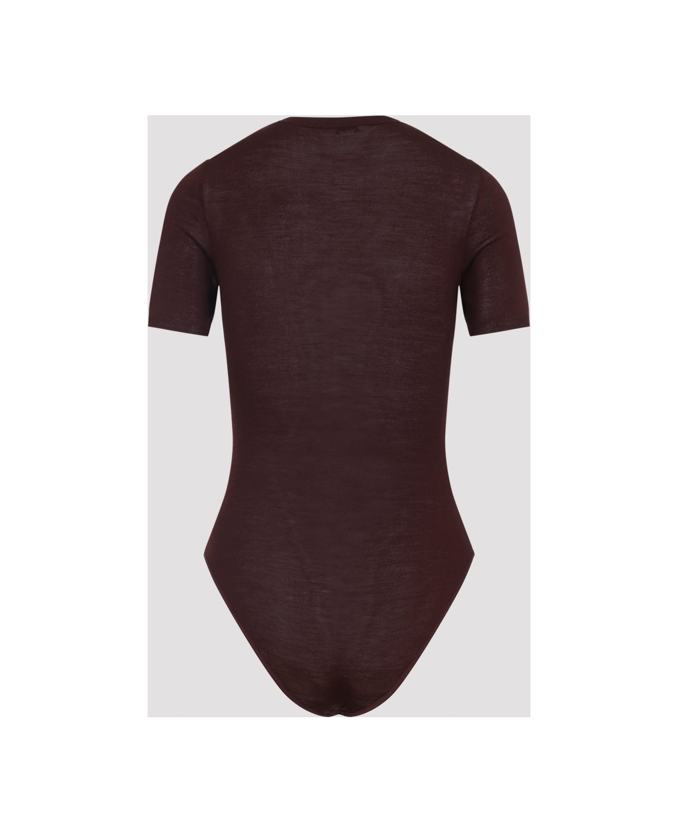 Alaia Alaïa Wool And Silk Body - Aubergine