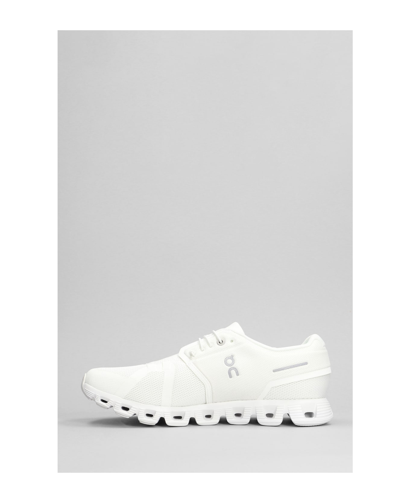 ON Cloud 5 Sneakers In White Polyester - White