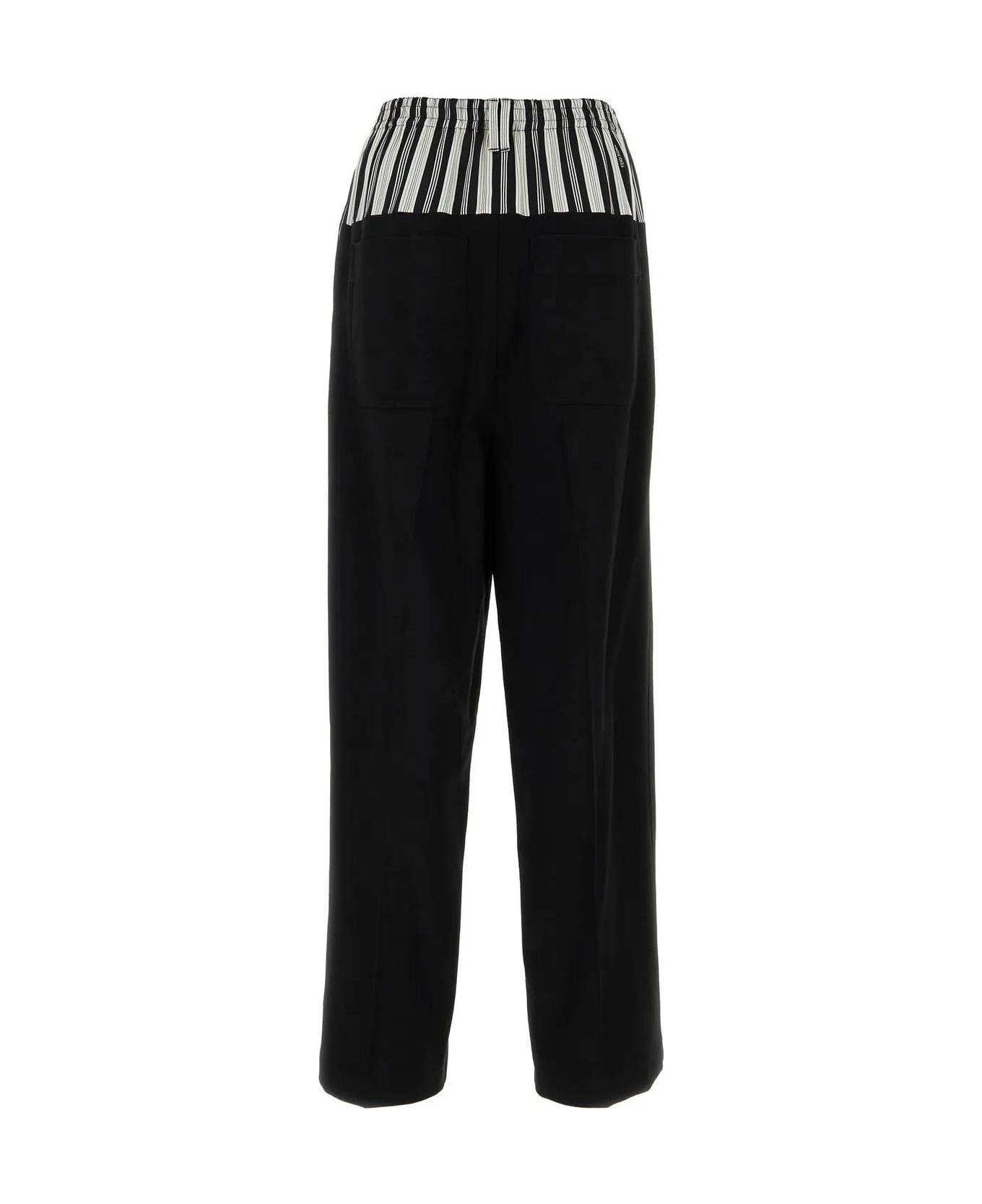 パンツ FENDI BLACK WOOL BLEND FENDI X STEFANO PILATI PANT 33089de0f4a4ed6778795eca5cb3ee