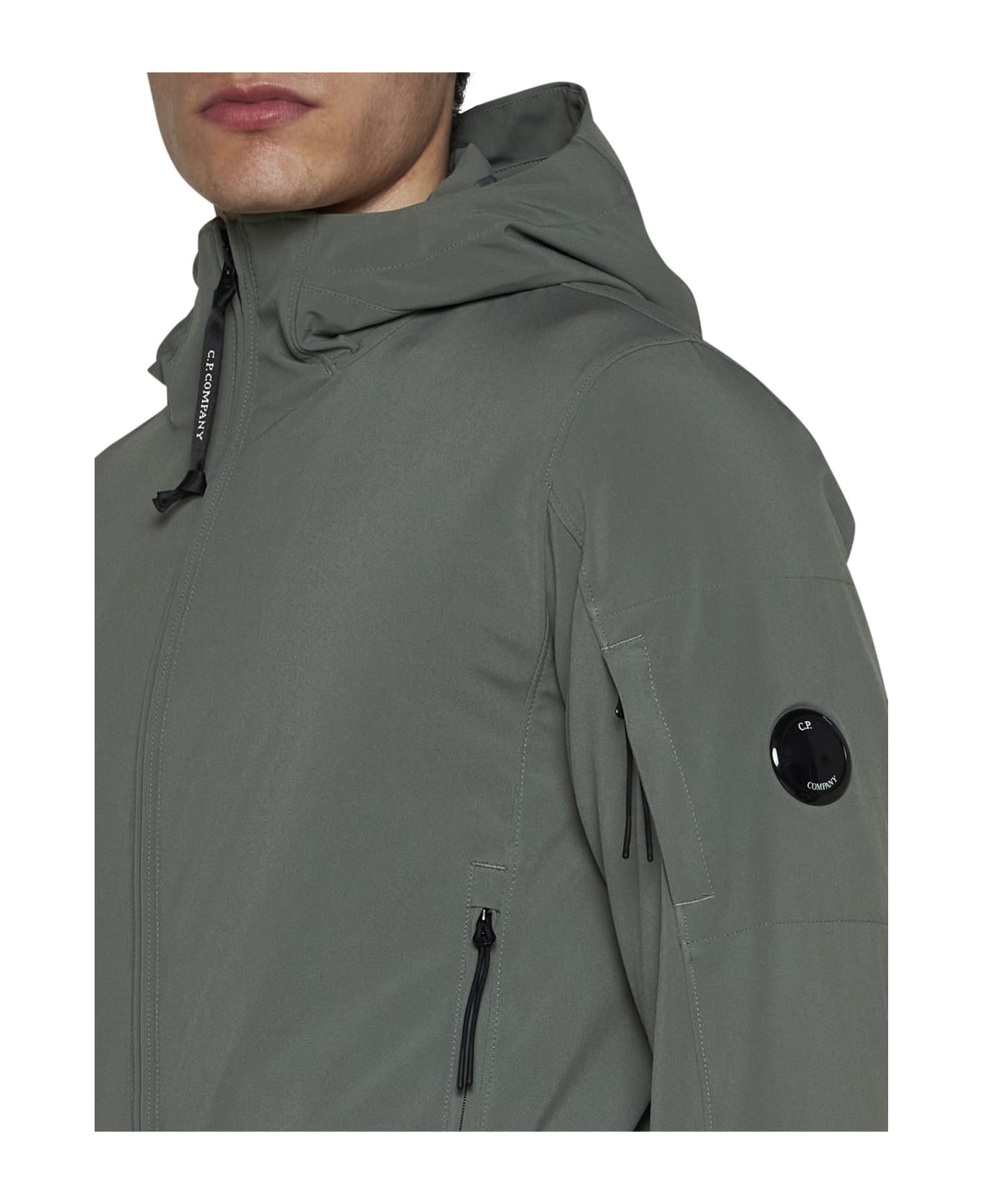 C.P. Company Shell-r Hooded Jacket - Green