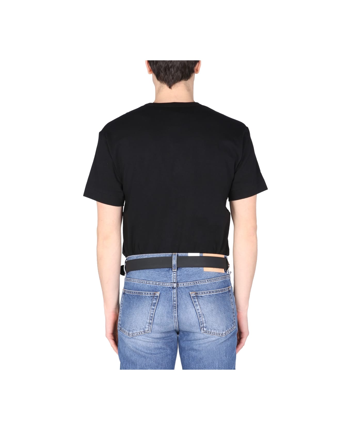 Comme des Garçons Play Logo Print T-shirt - BLACK シャツ