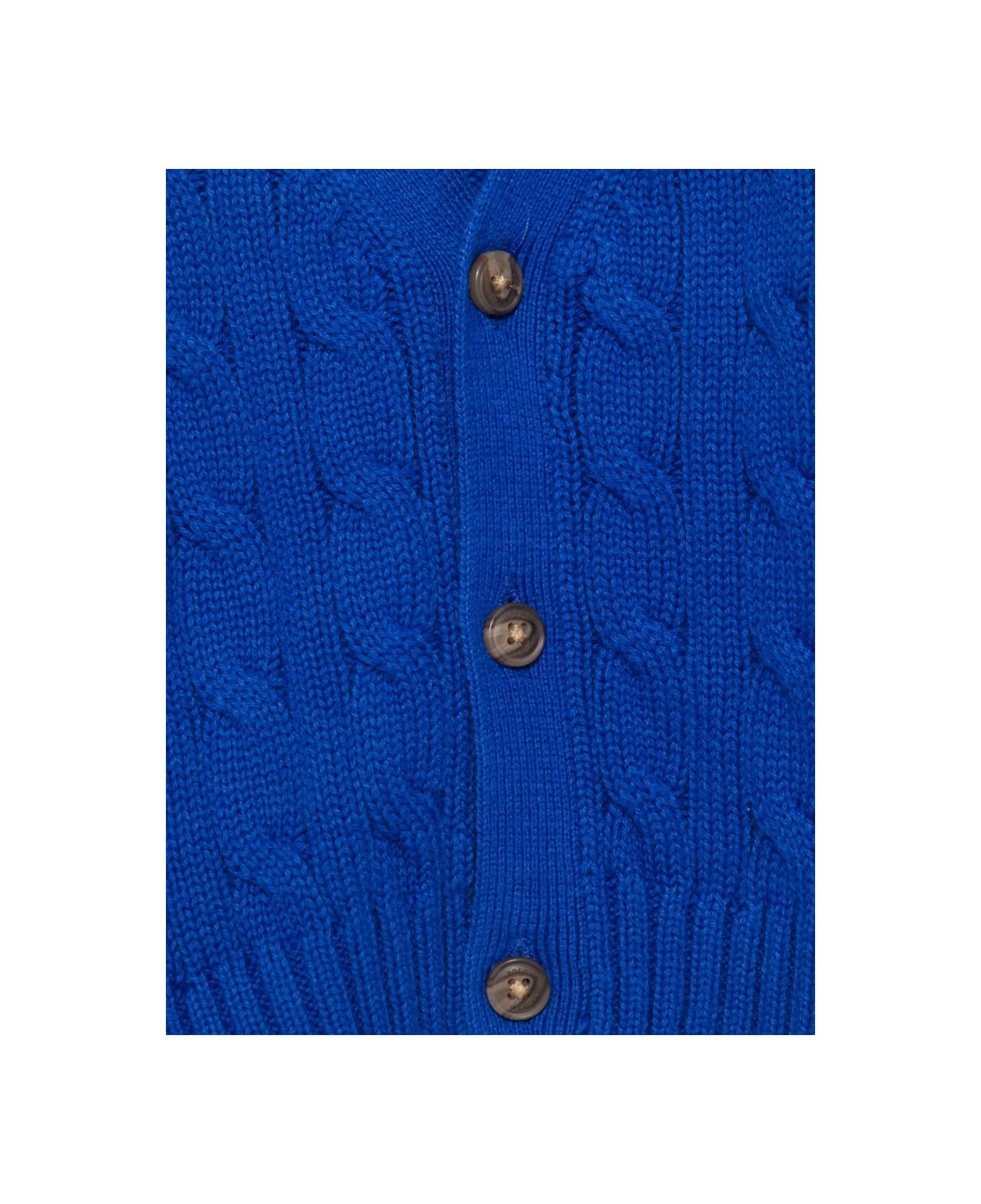 Polo Ralph Lauren Cardigan With Logo - WHITE