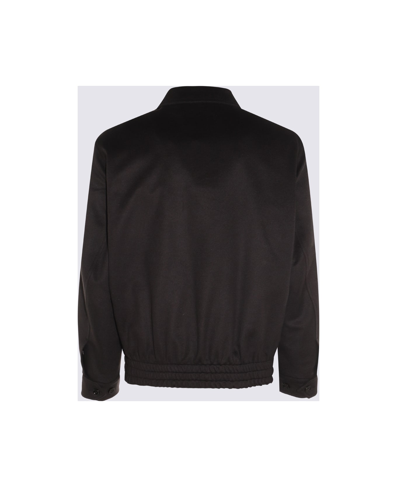 Lardini Dark Grey Wool Casual Jacket - Anthracite