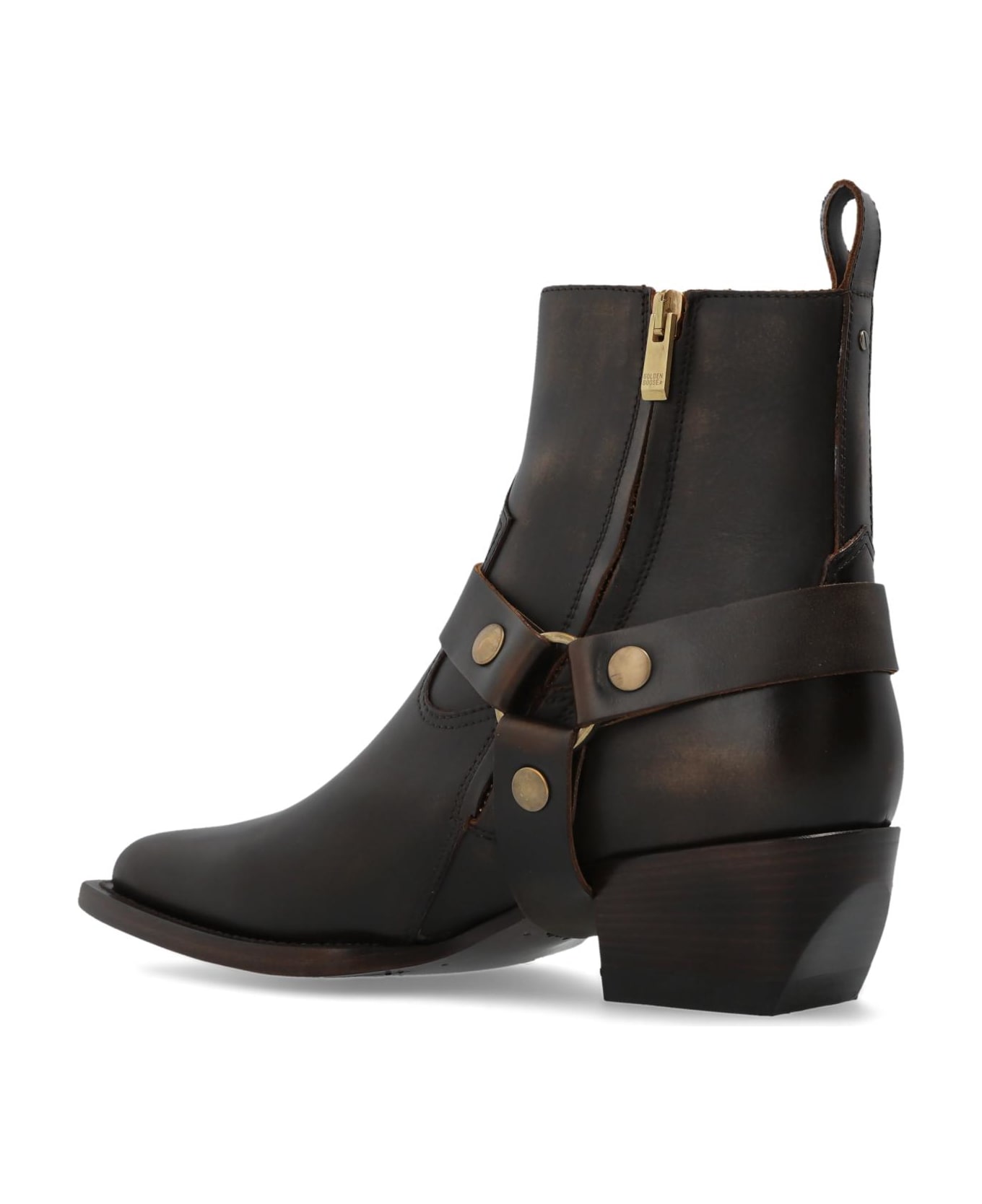 Golden Goose Leather Ankle Boots 
debbie
 - Marrone scuro