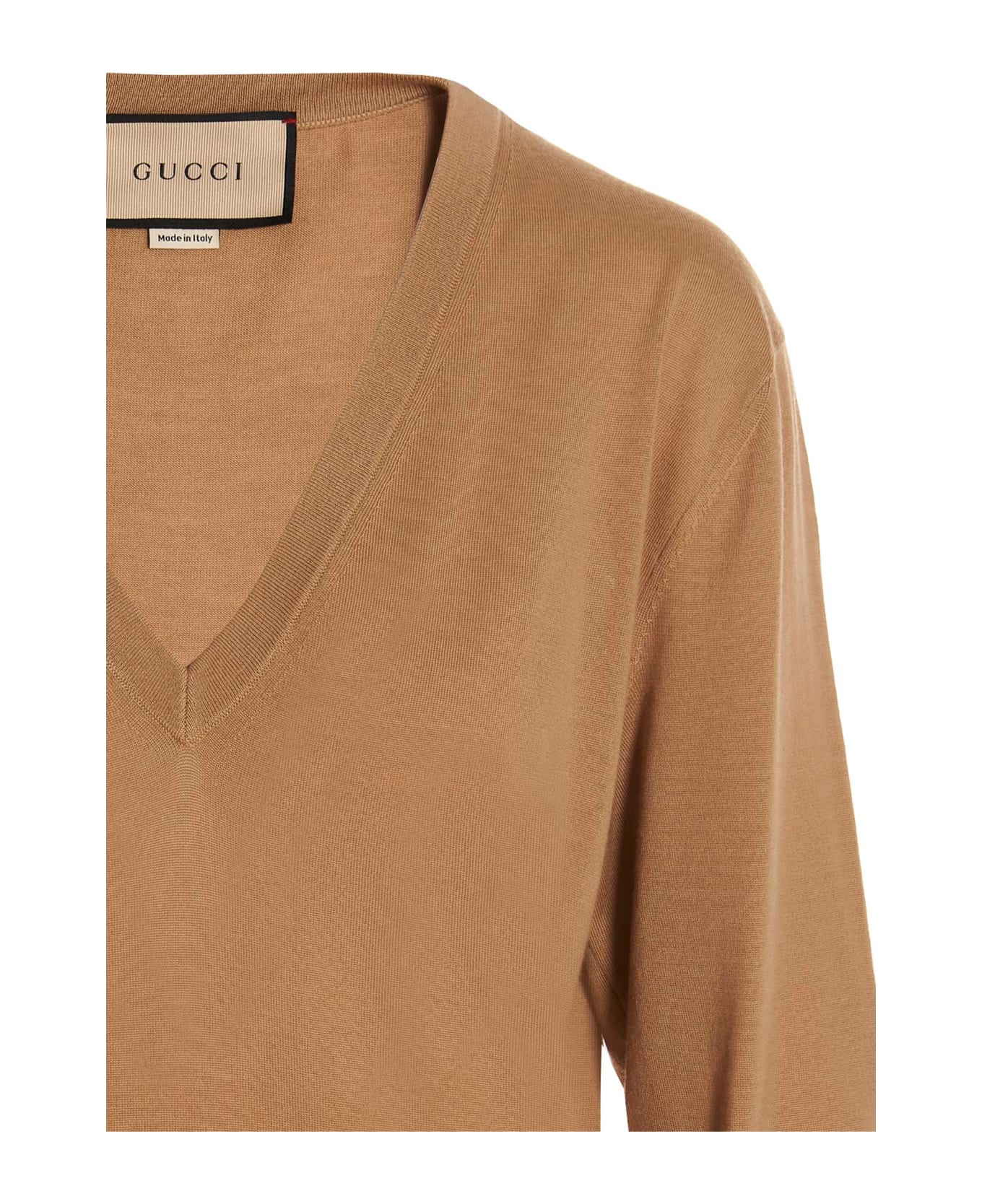 Gucci Logo Sweater - Beige