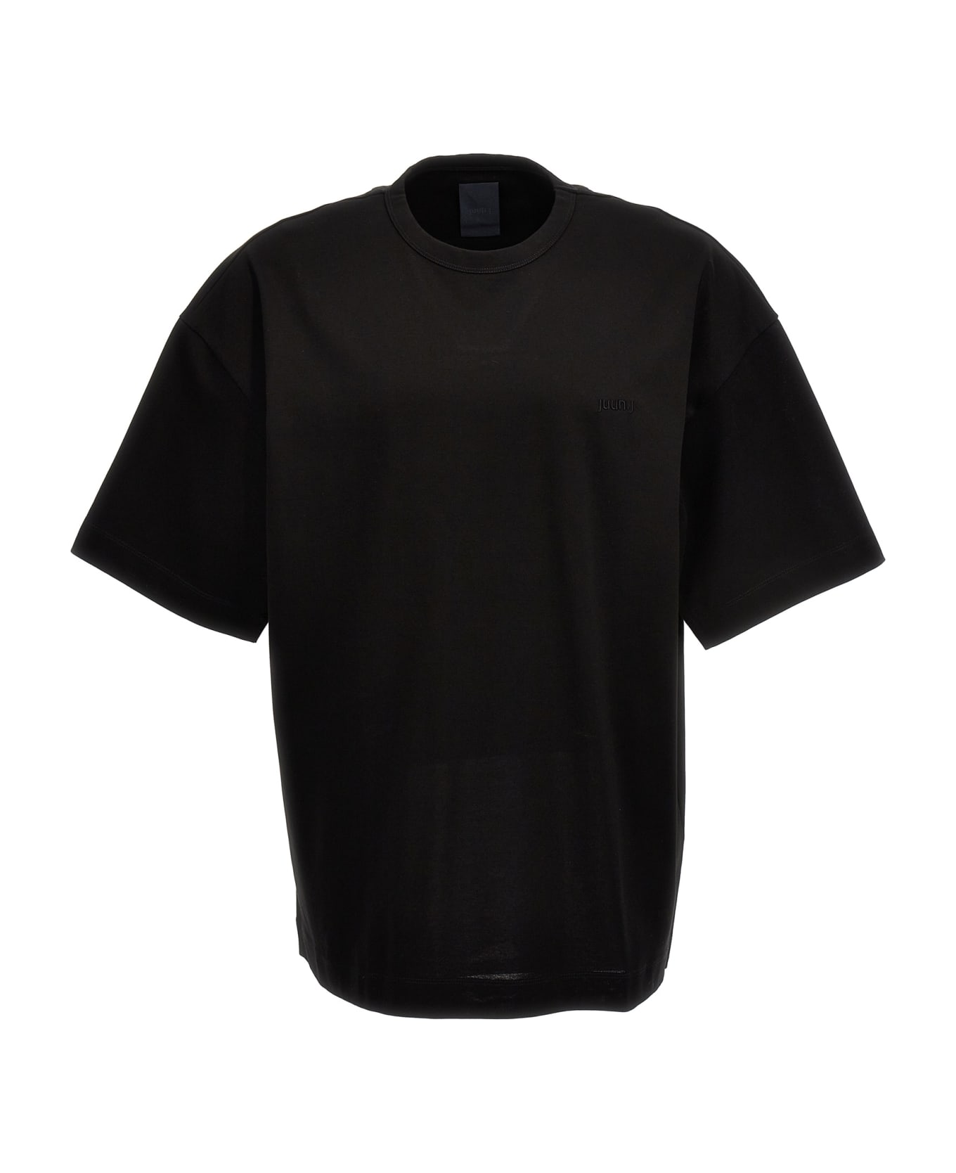Juun.J Print And Embroidery T-shirt - Black  