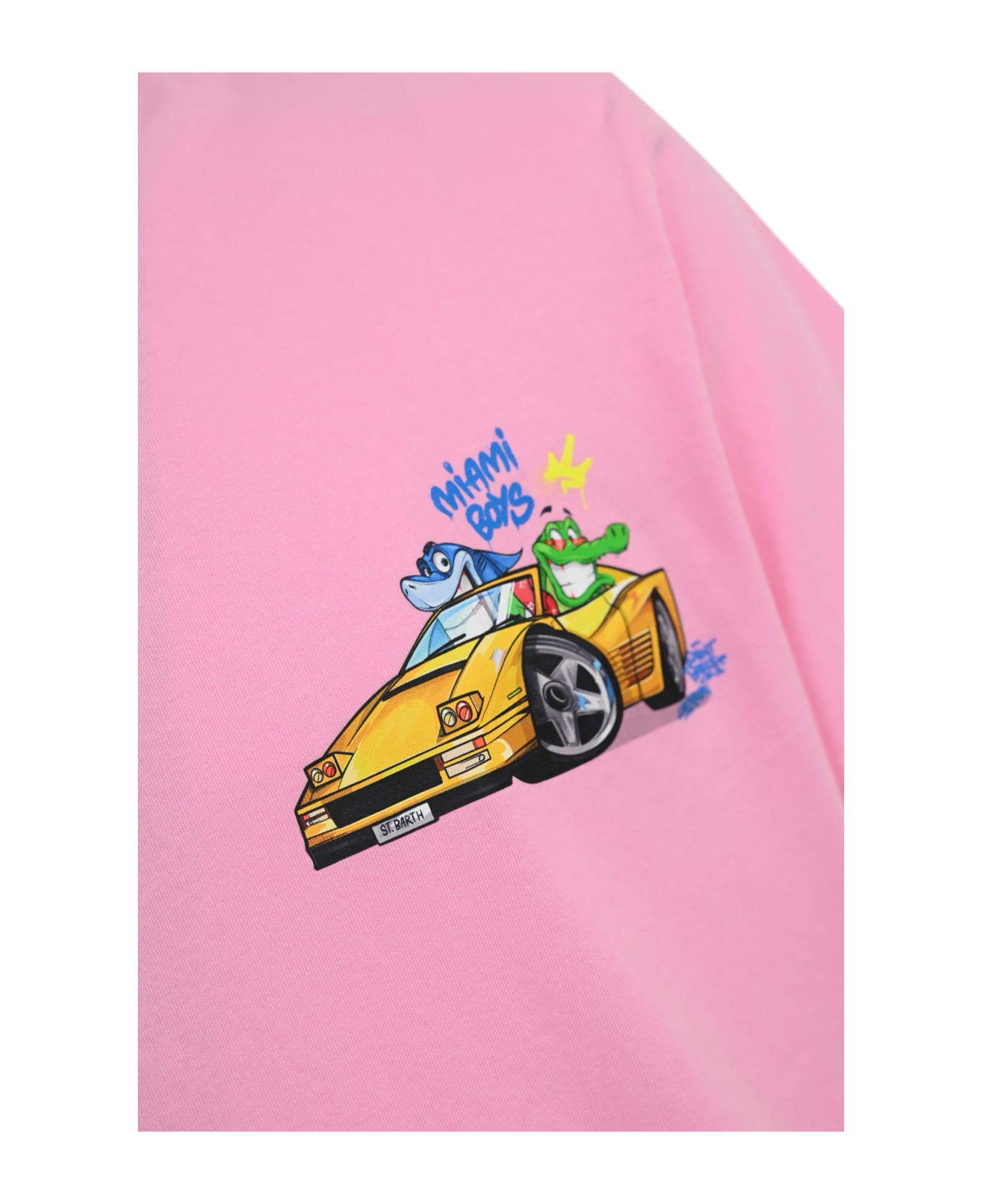 MC2 Saint Barth T-shirt With Miami Boys Print - Rosa