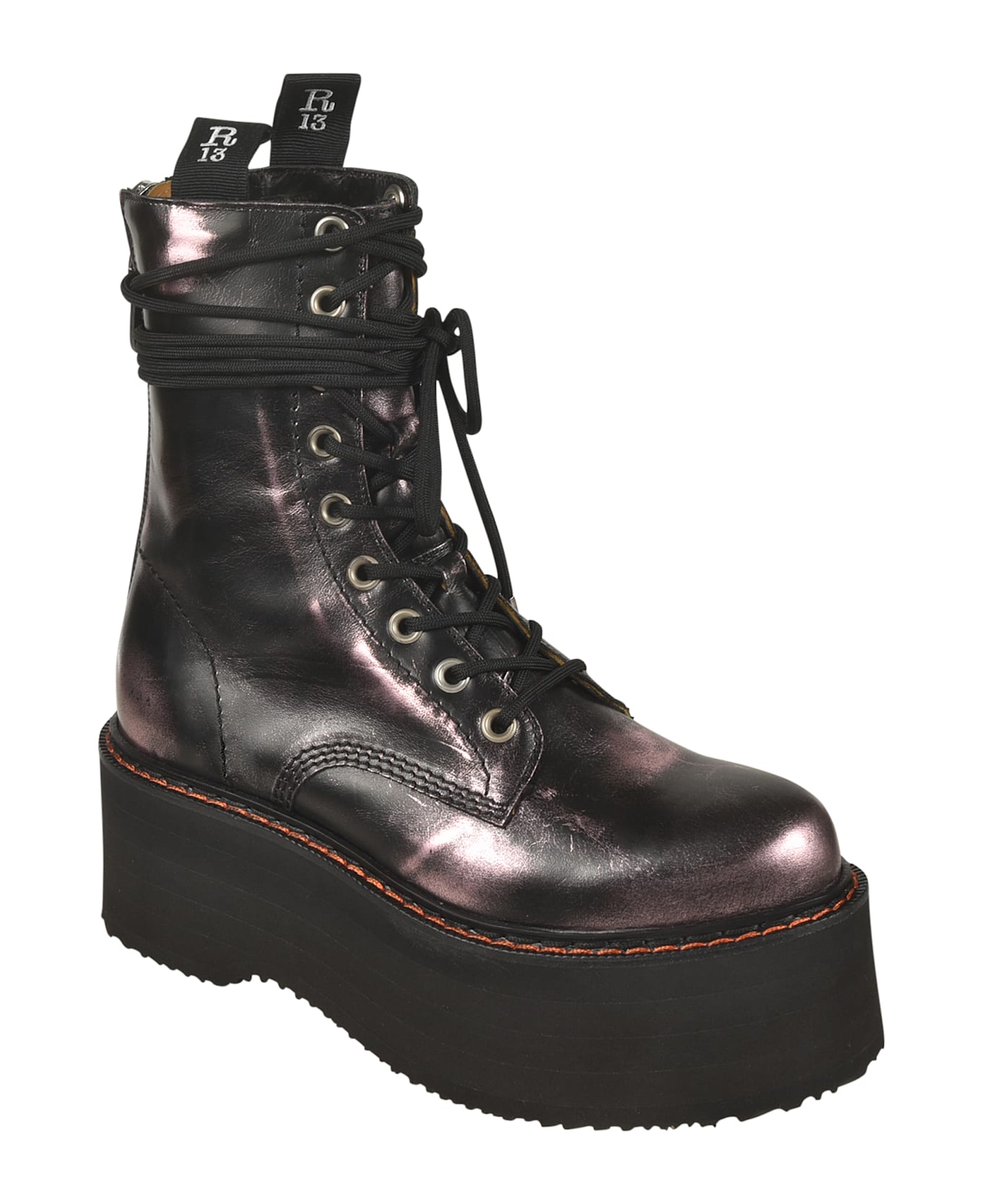 R13 Double-stack Boots - Black
