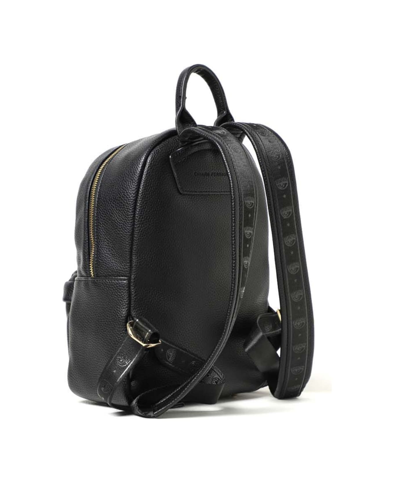 Chiara Ferragni Black Backpack - Black