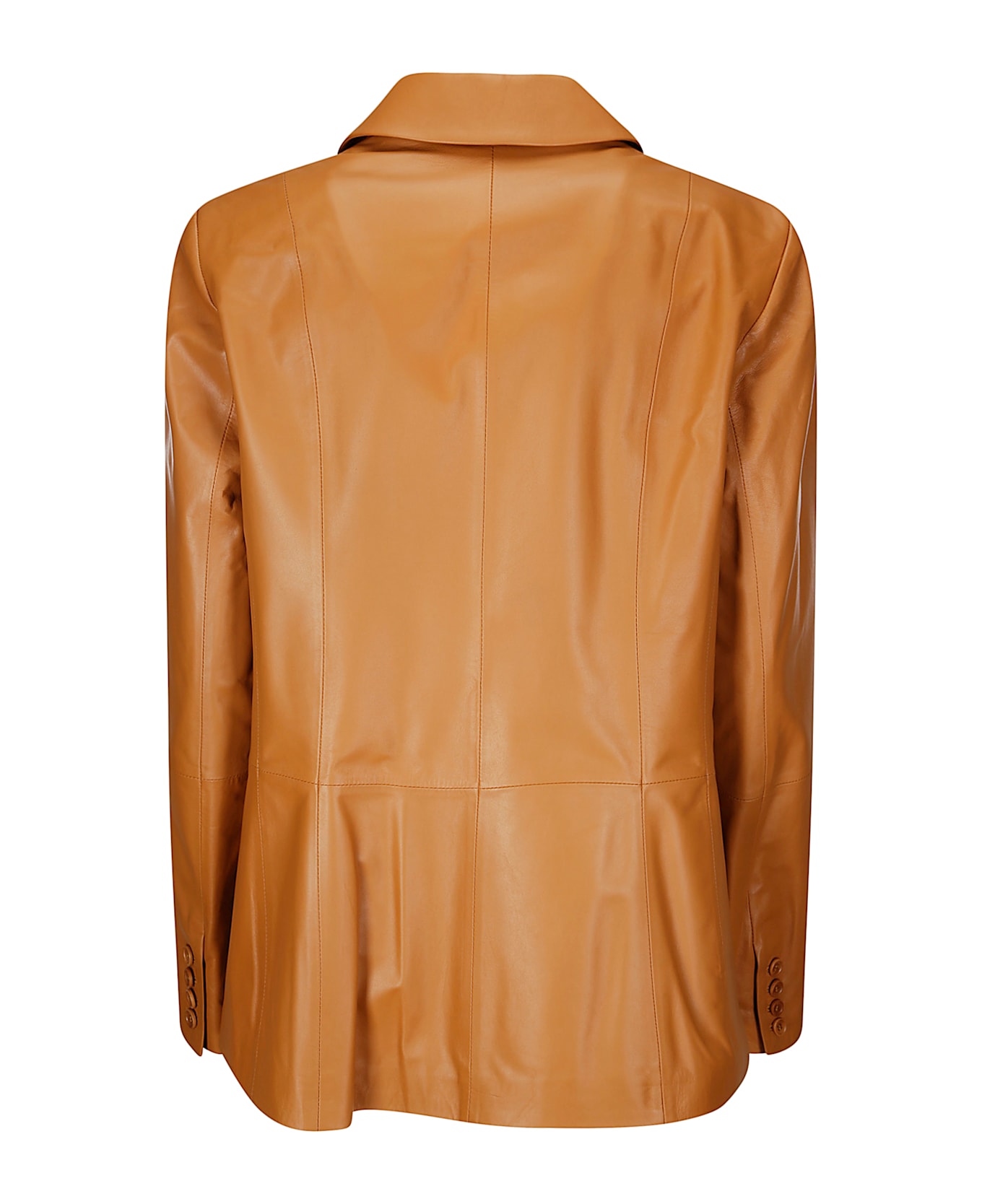 Desa 1972 Leather Double-breasted Blazer - Leather