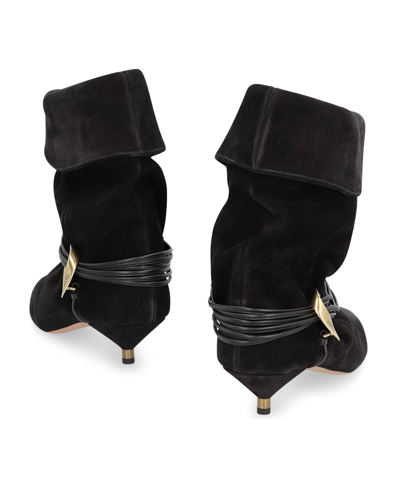 Isabel Marant Edrika Suede Ankle Boots - black