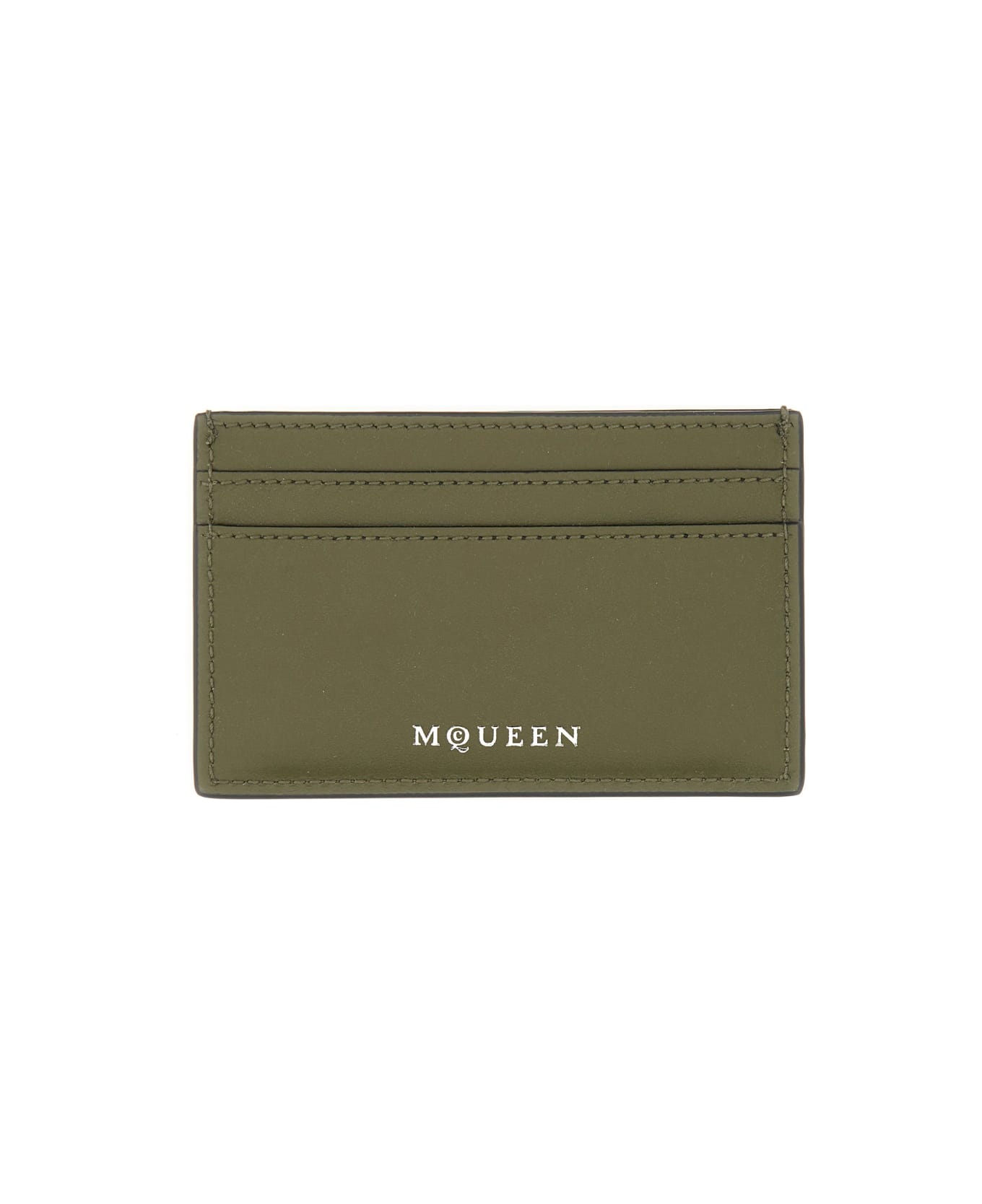 Alexander McQueen Card Holder "skull" - BROWN