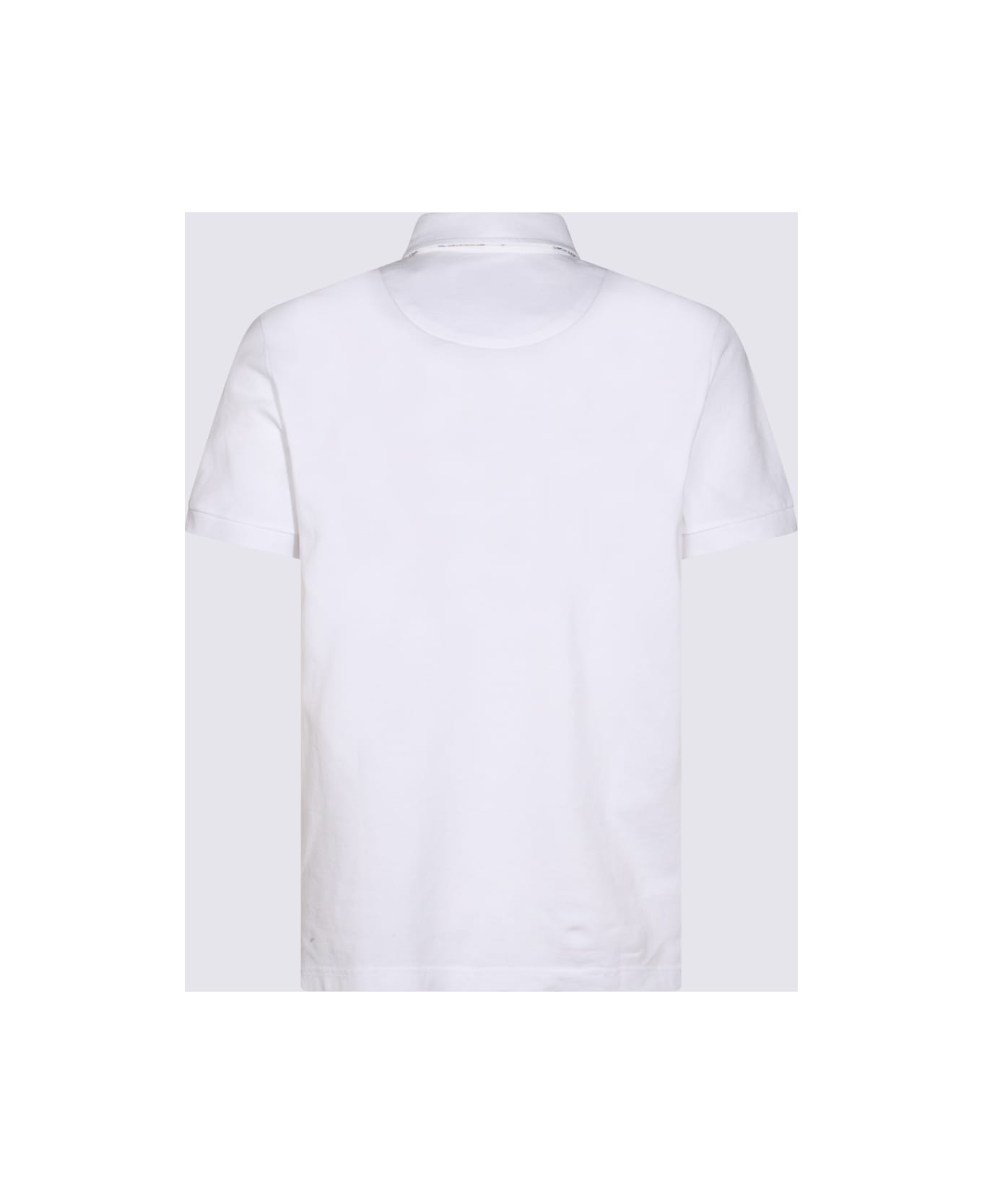 Etro White Cotton Polo Shirt - BIANCO OTTICO