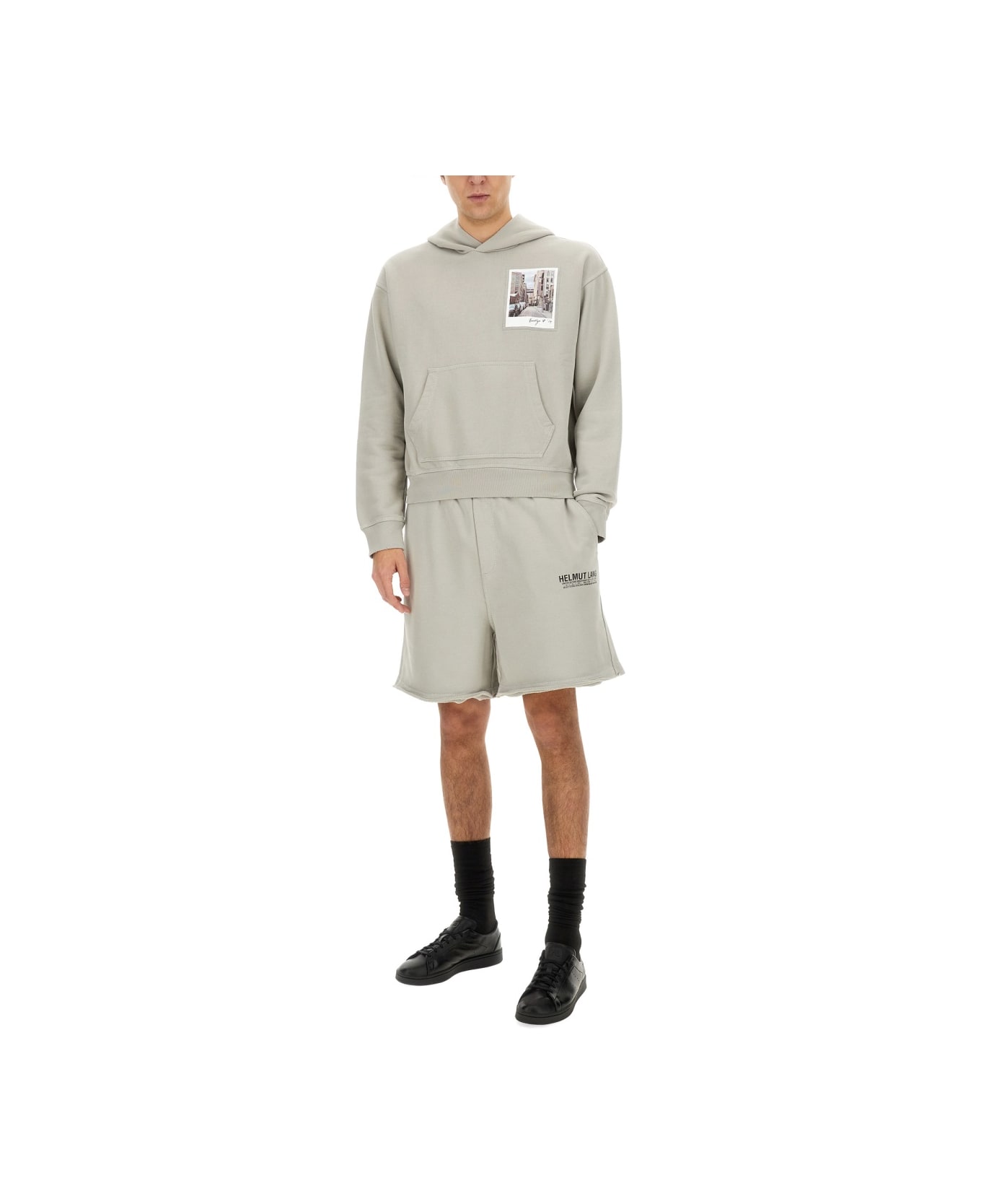Helmut Lang "postcard" Hoodie - GREY