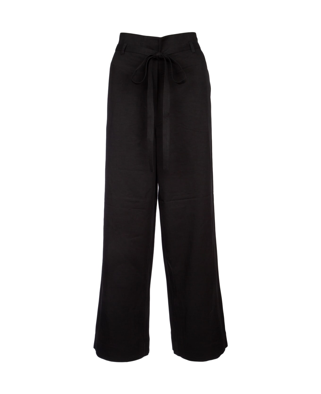 Totême Fluid Tie-waist Trousers - BLACK ボトムス