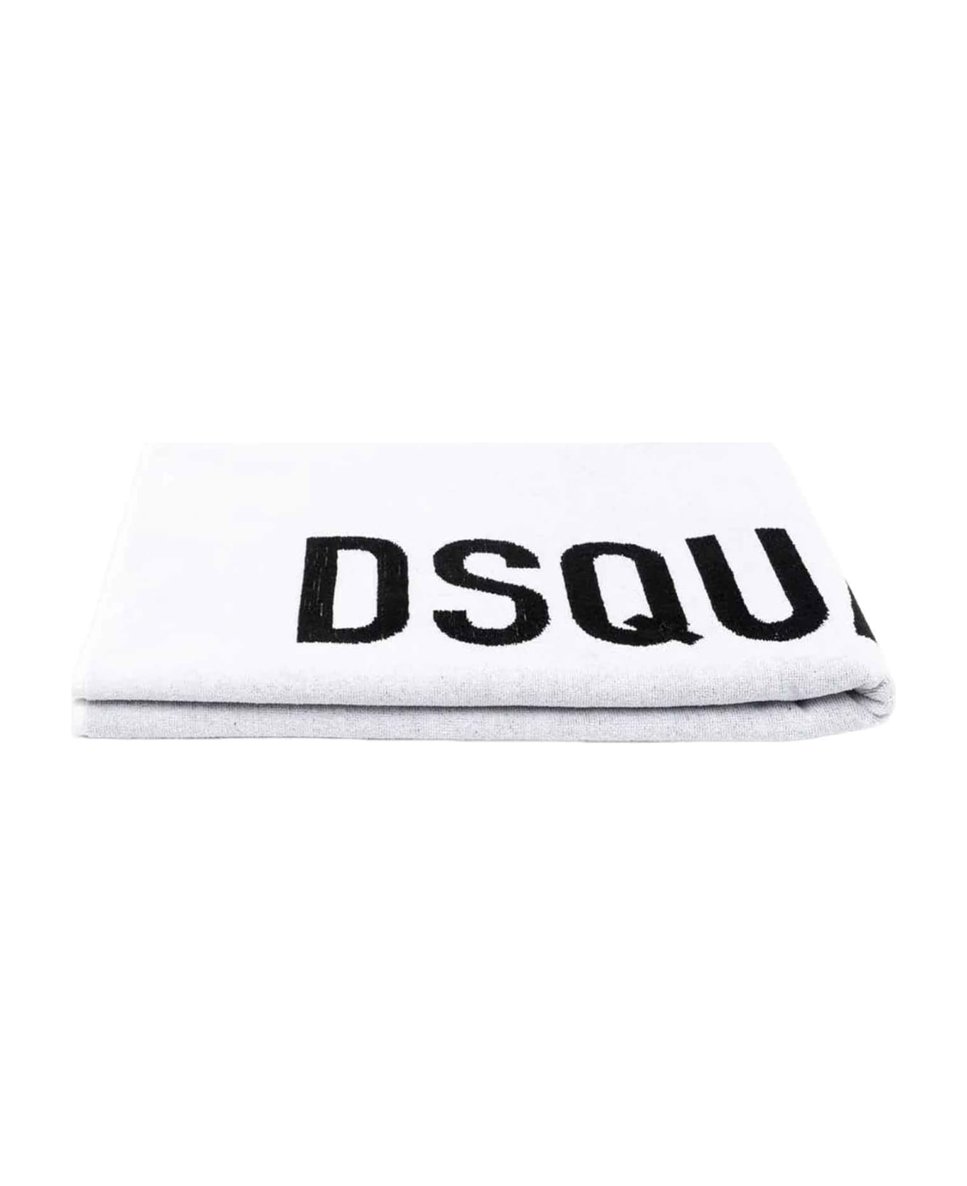 Dsquared2 White Beach Towel Unisex - Bianco