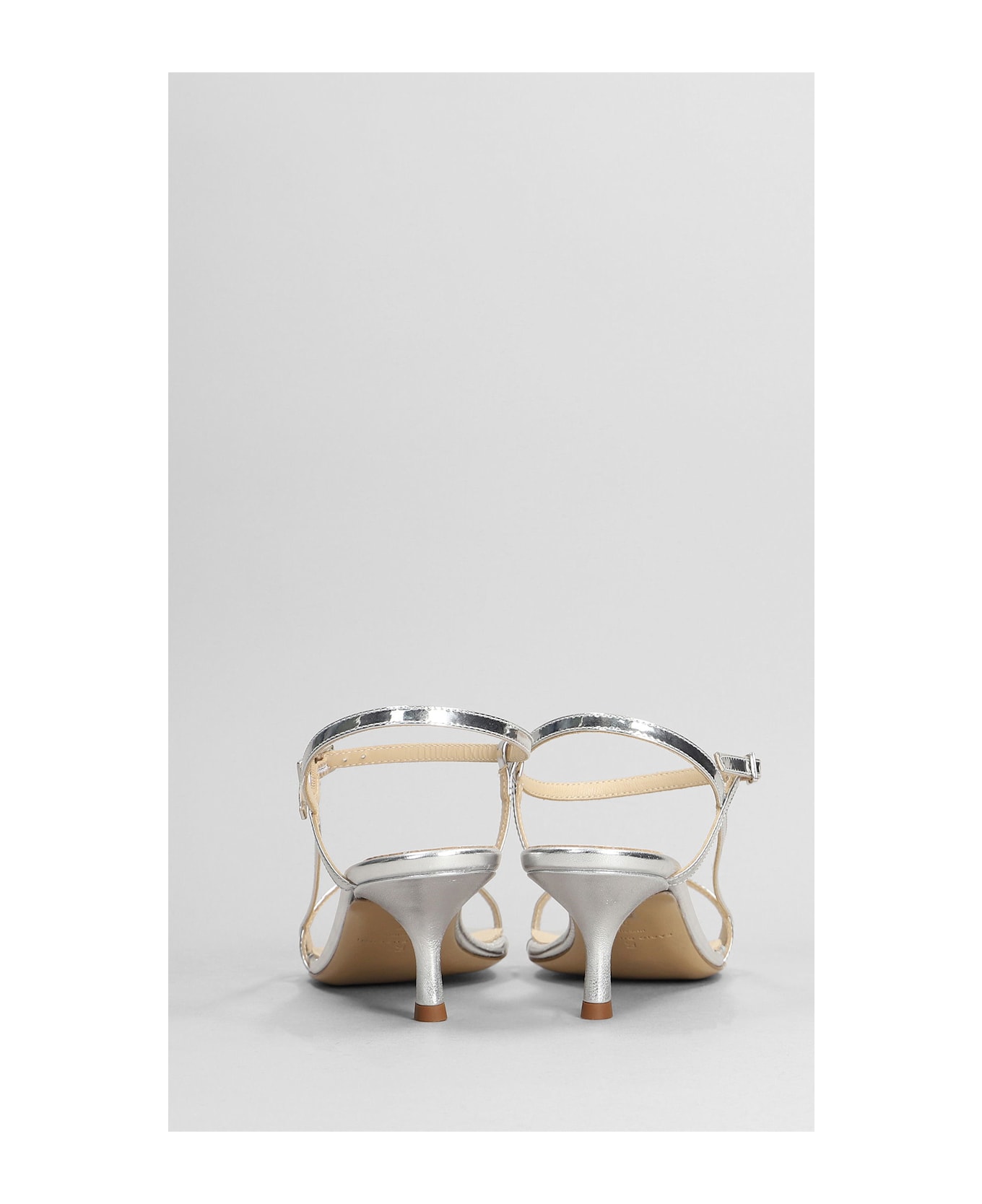 Fabio Rusconi Sandals In Silver Leather - silver