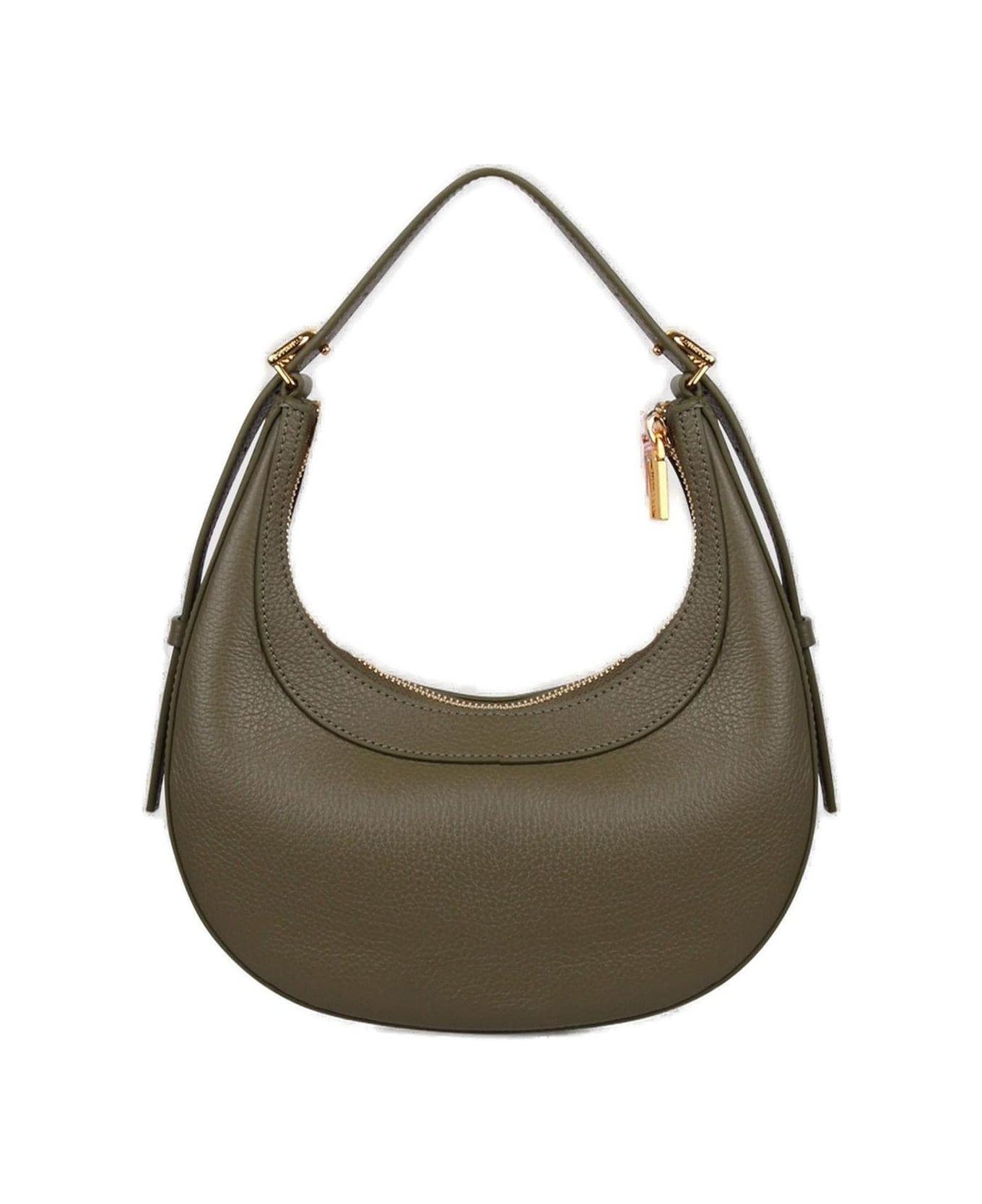 Coccinelle Whisper Logo Stamp Shoulder Bag - Green