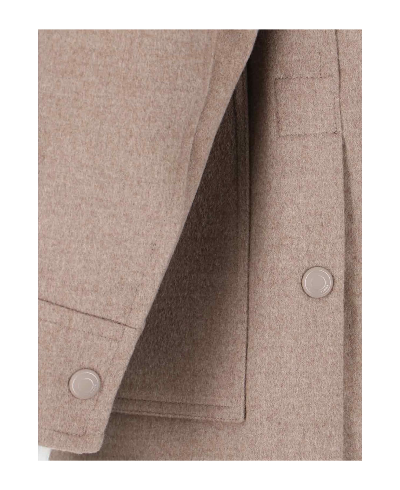 Loro Piana Multi-pocket Single-breasted Jacket - STEEL BROWN