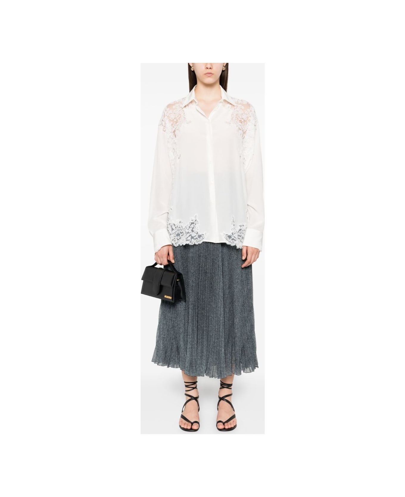 Ermanno Scervino Silk Shirt - White