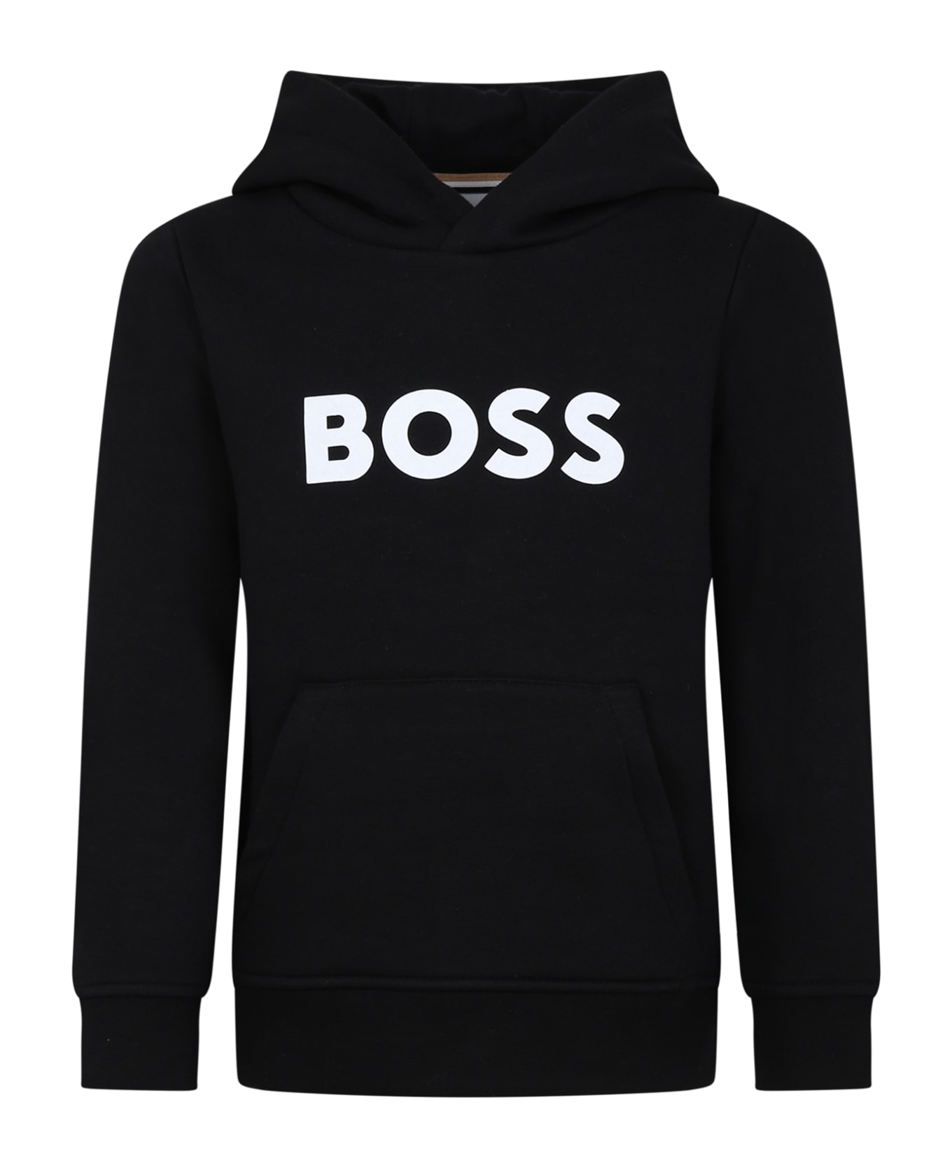 Hugo Boss Black Sweatshirt For Boy With Logo - Nero