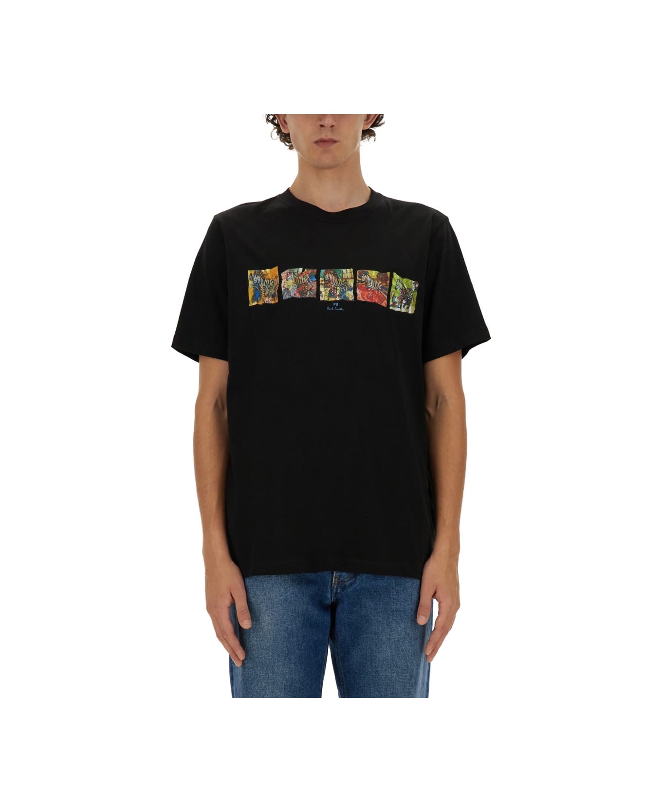 PS by Paul Smith T-shirt With Print - BLACK