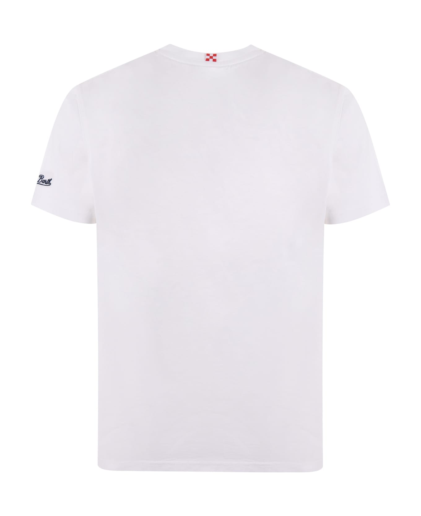 MC2 Saint Barth T-shirt Mc2 Saint Barth "nel Bere E Nel Mare" In Cotone Disponibile Store Scafati - Bianco
