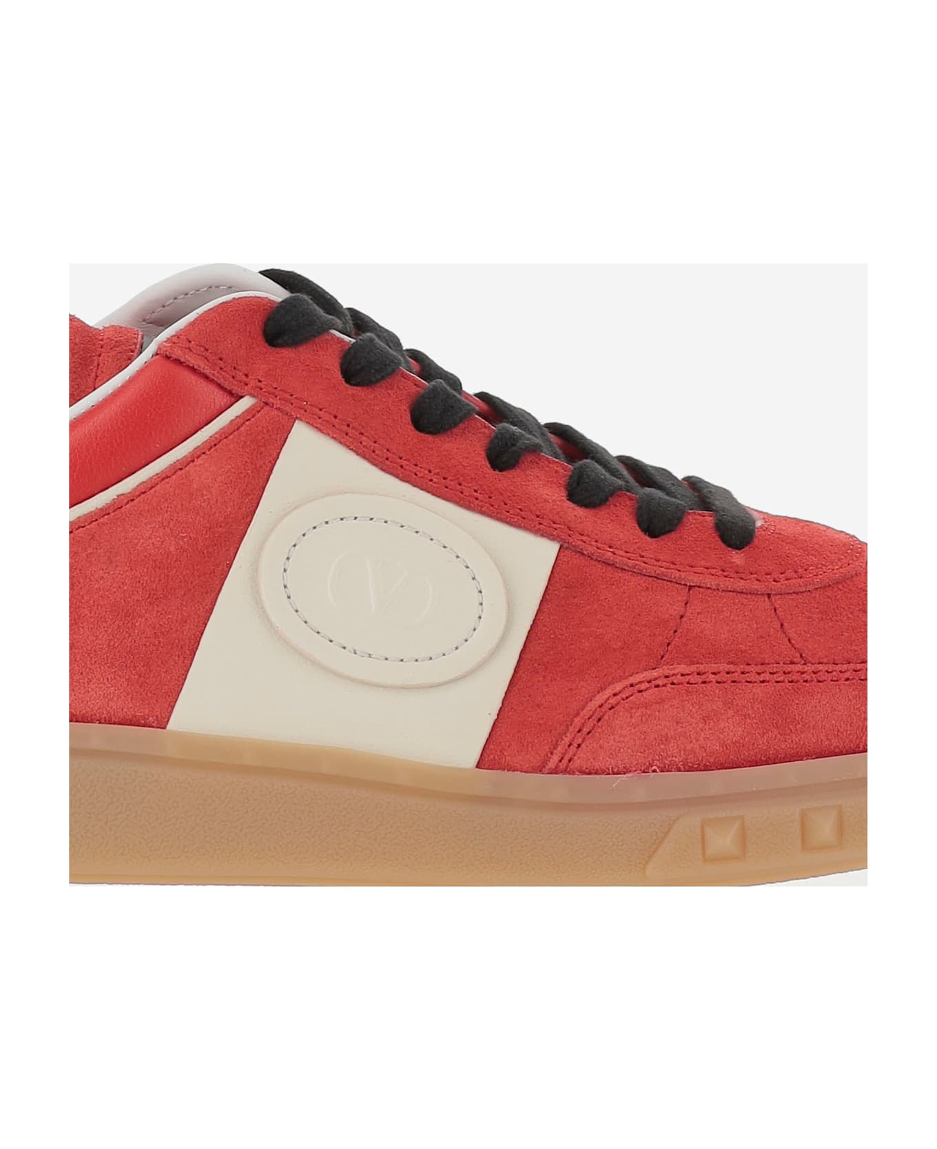 Valentino Garavani Upvillage Leather Low Top Sneaker - Red