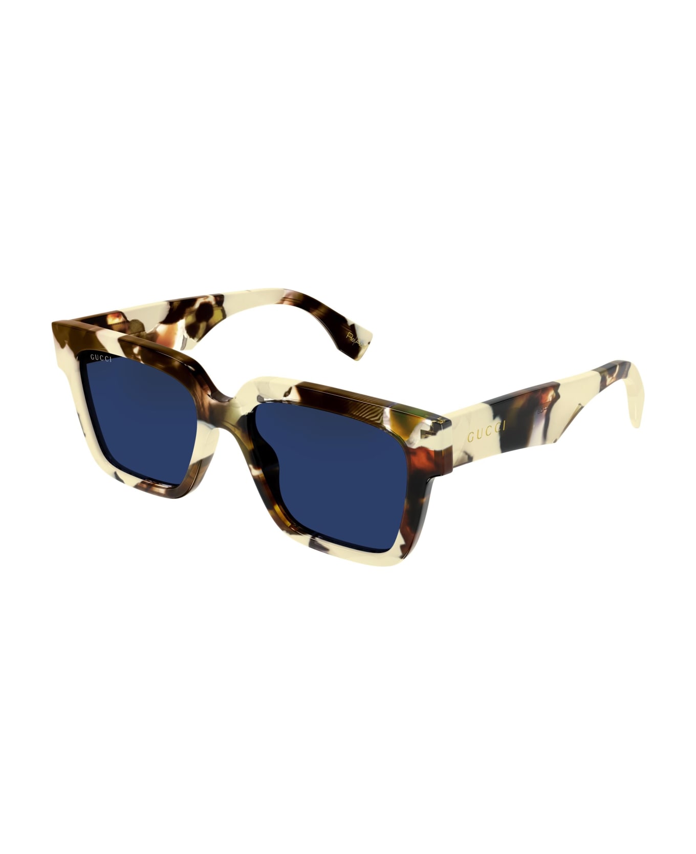 Gucci Eyewear Sunglasses - Havana chiaro/Blu サングラス