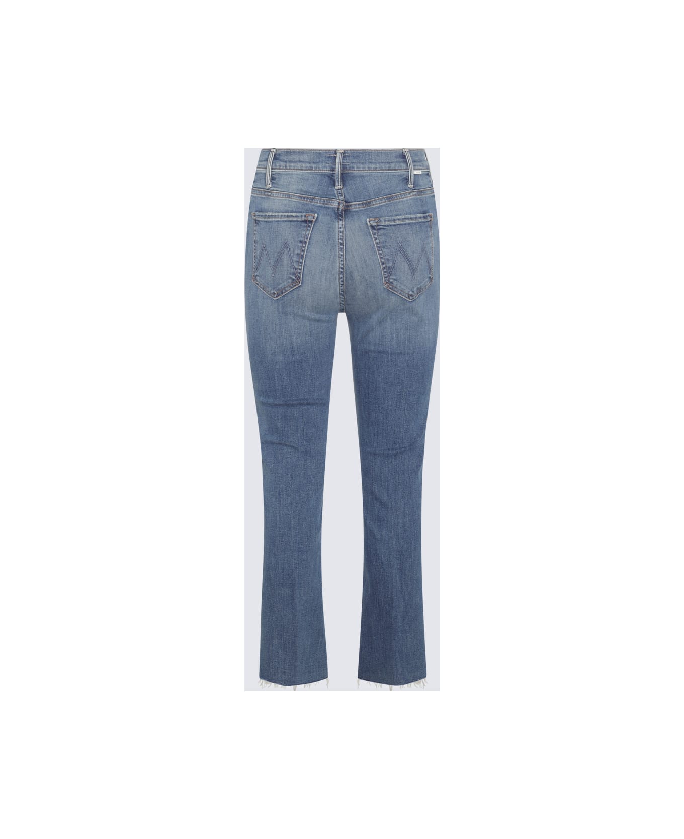 Mother Blue Denim Crop Jeans - Blue