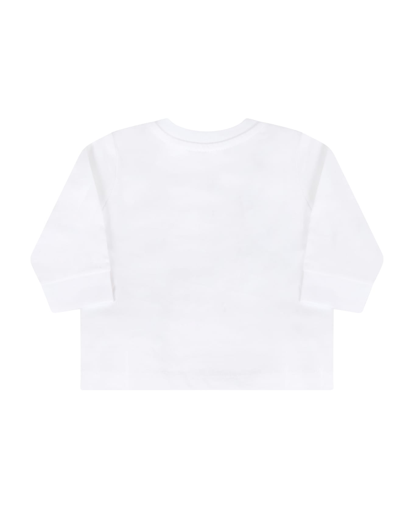 Ralph Lauren White T-shirt For Baby Boy With Pony Logo - White