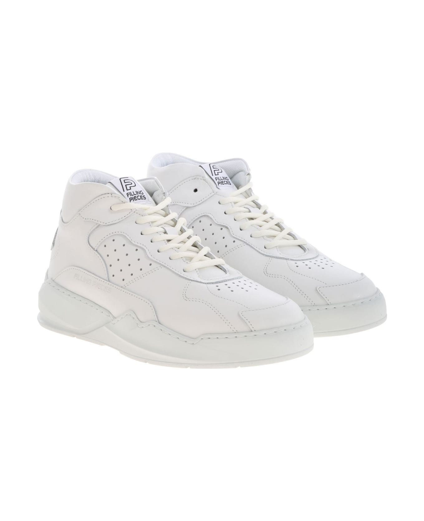 Filling Pieces Sneaker Leather Lay Up Icey Flow 2.0 All White | italist ...