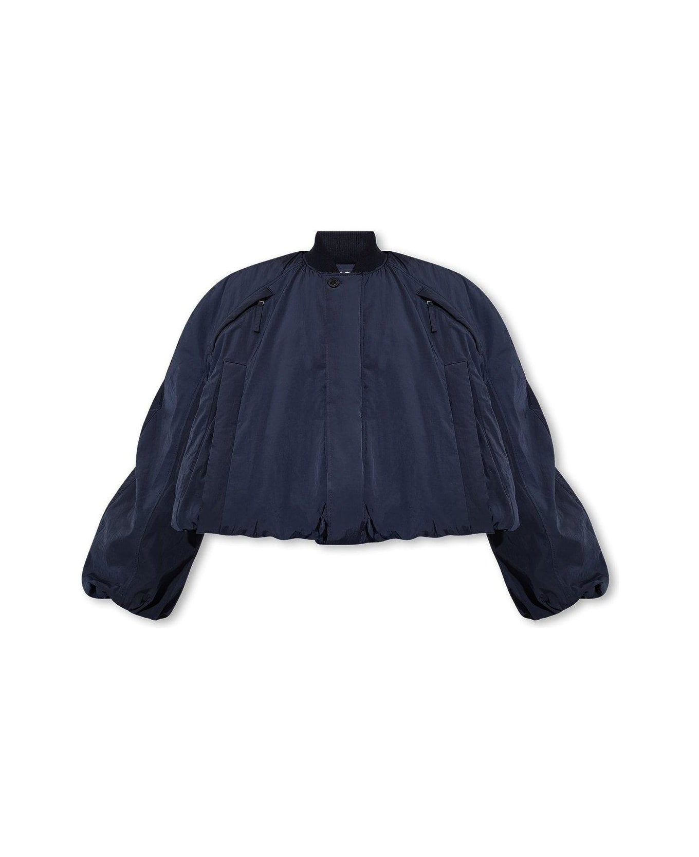 Jacquemus Le Bomber Bahia Cropped Bomber Jacket - Blue