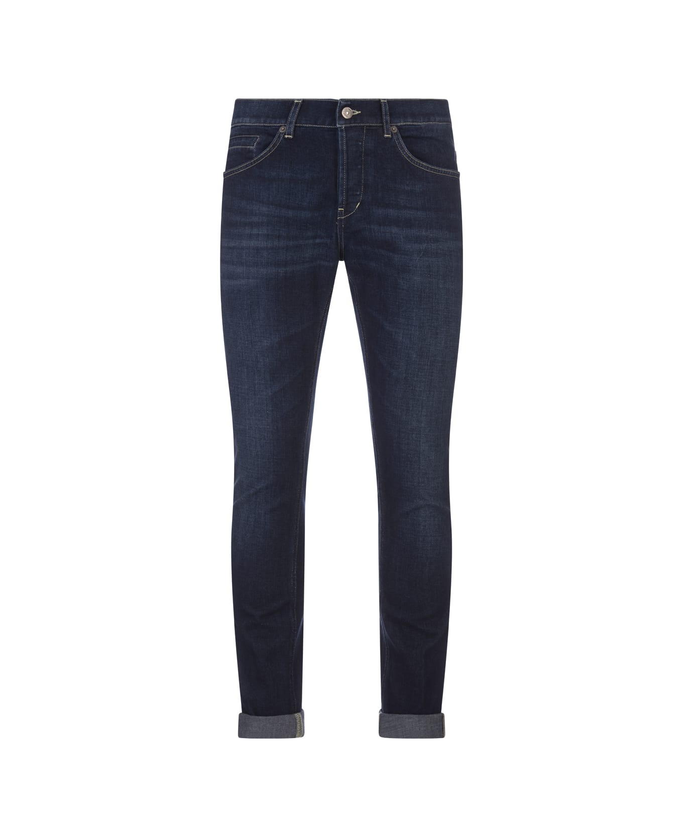 Dondup George Jeans Skinny In Blue Stretch Denim - Blue