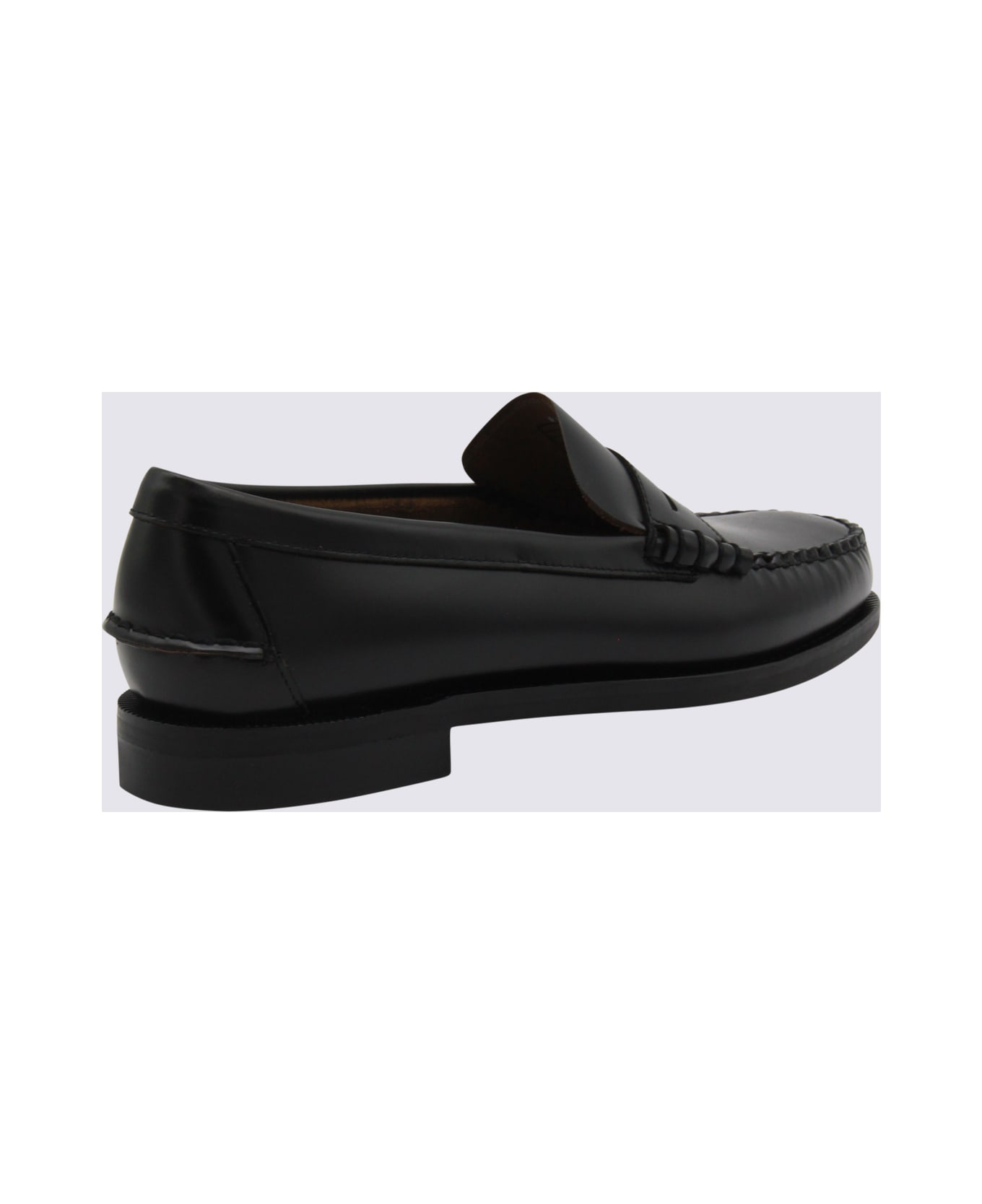 Sebago Black Leather Loafers - Black