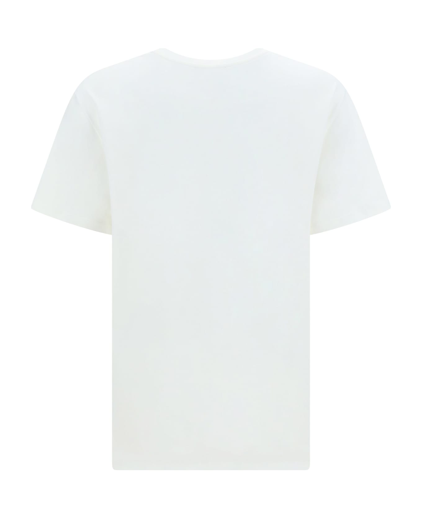 Balmain Cotton T-shirt - Blanc/bleu Moyen/rouge Vif シャツ