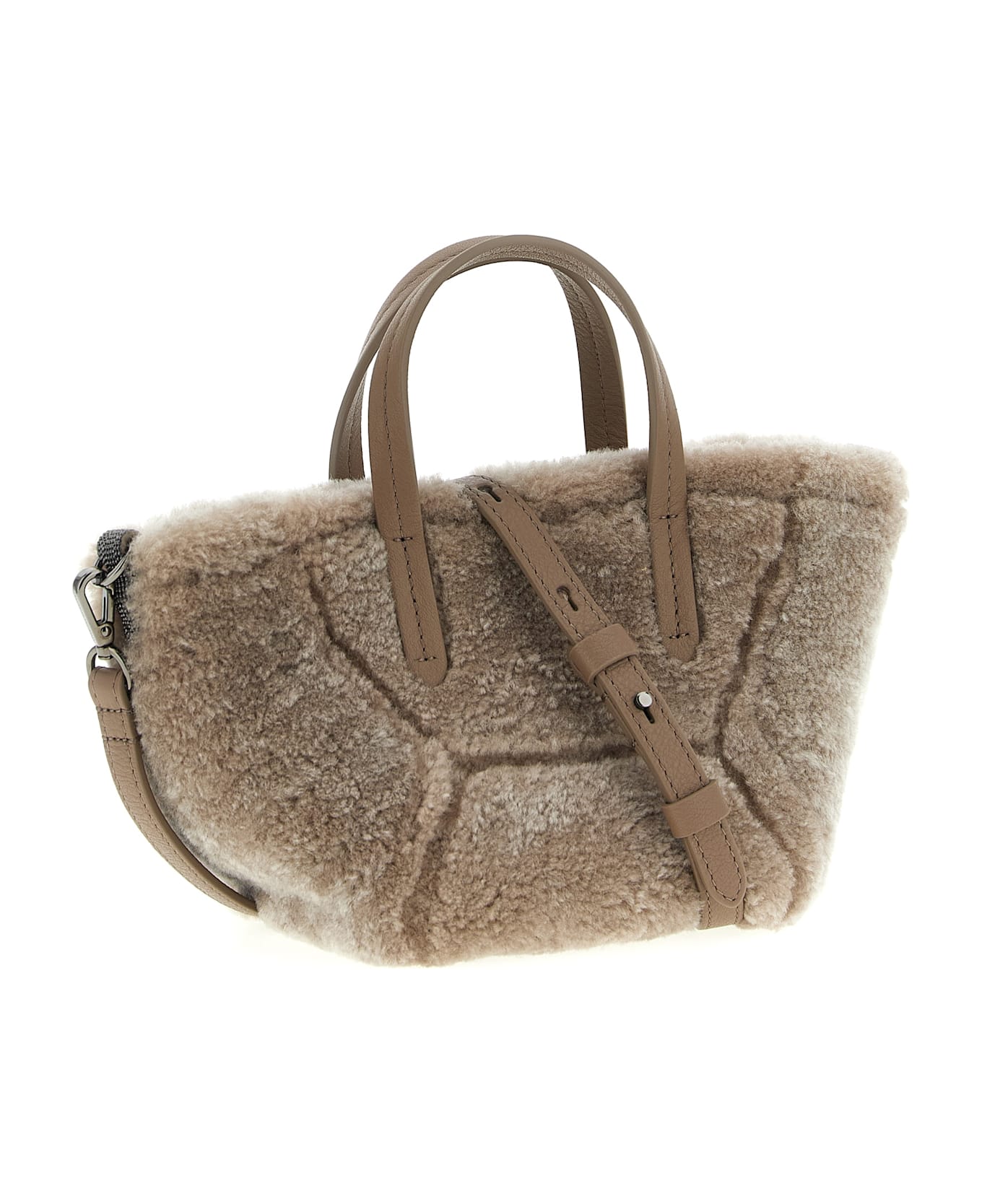 Brunello Cucinelli 
bc Duo
 Mini Handbag - Gray