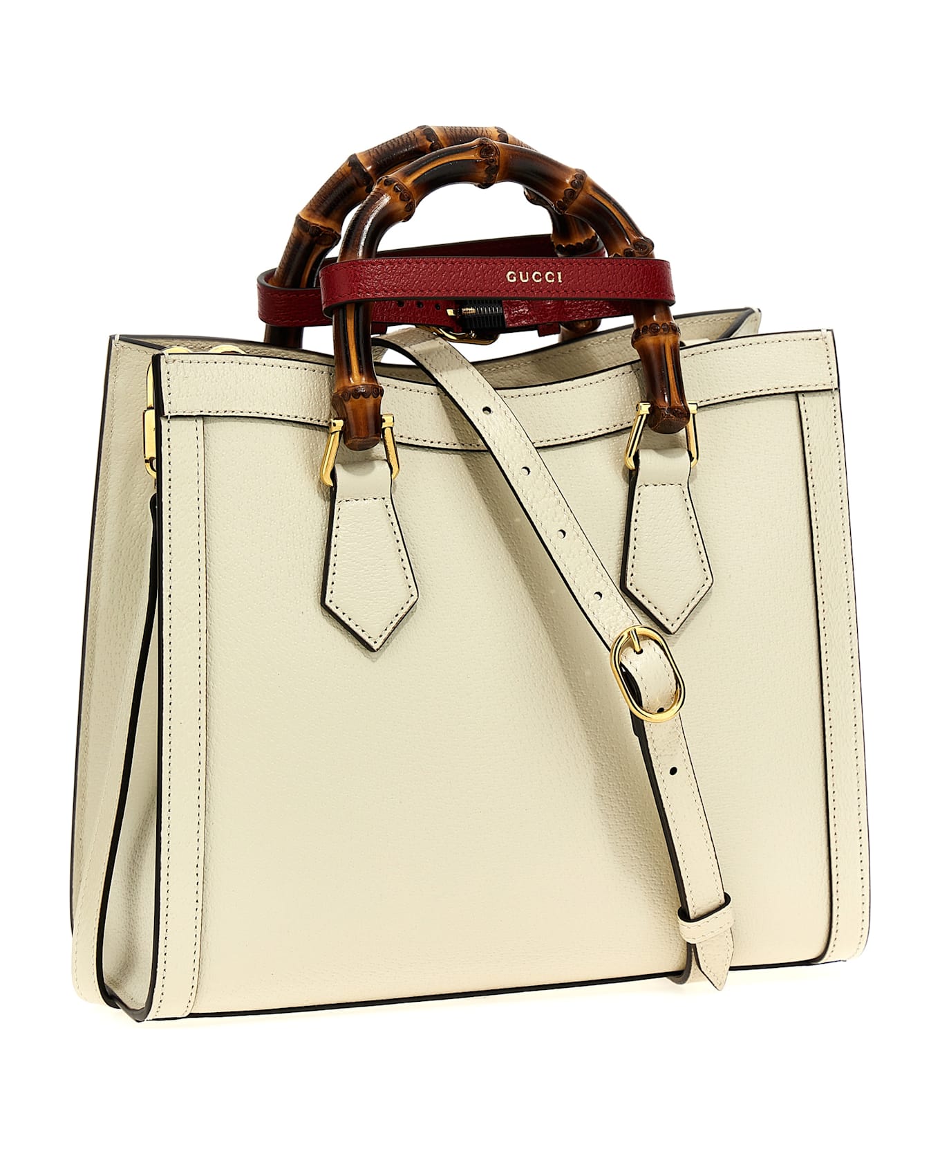 Gucci 'gucci Diana' Shopping Bag - White