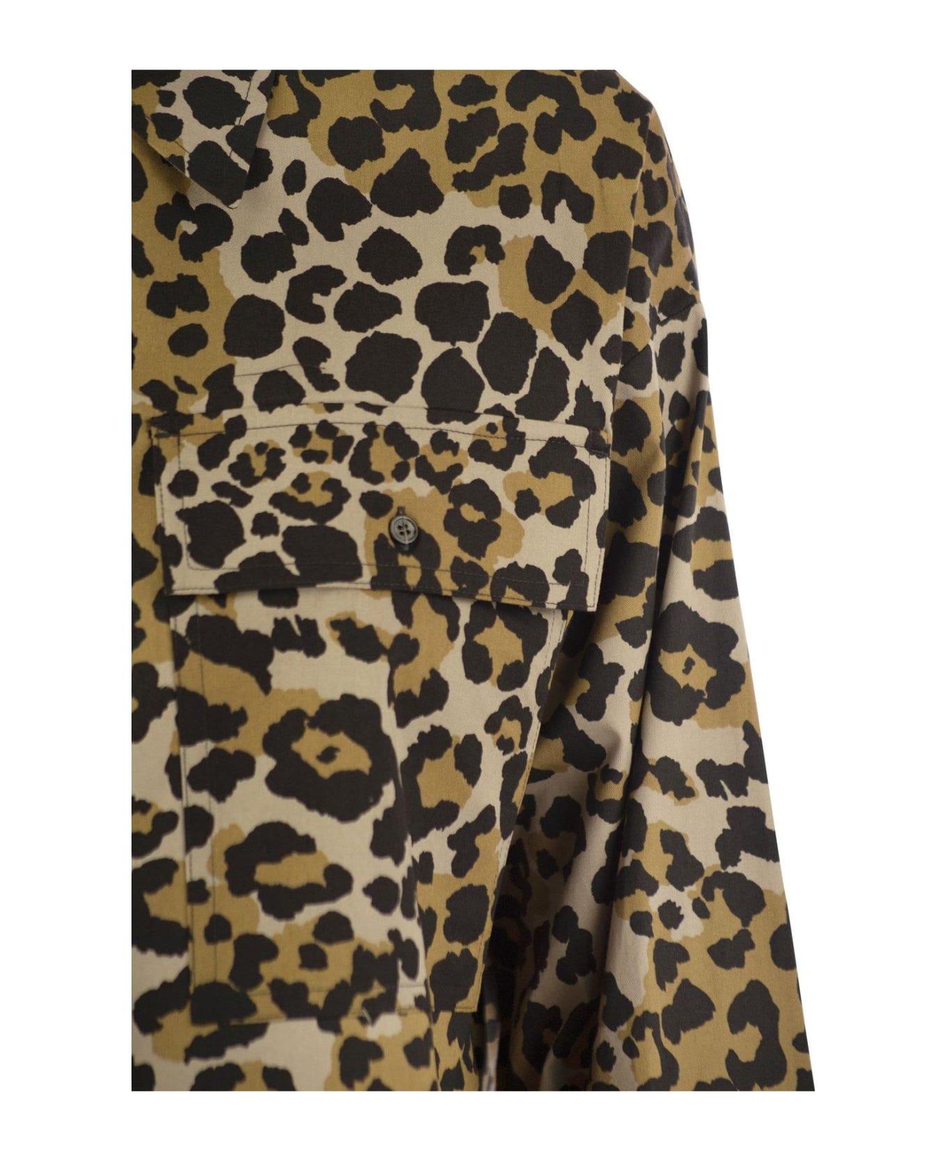 Weekend Max Mara Leopard Printed Long-sleeved Top - Brown