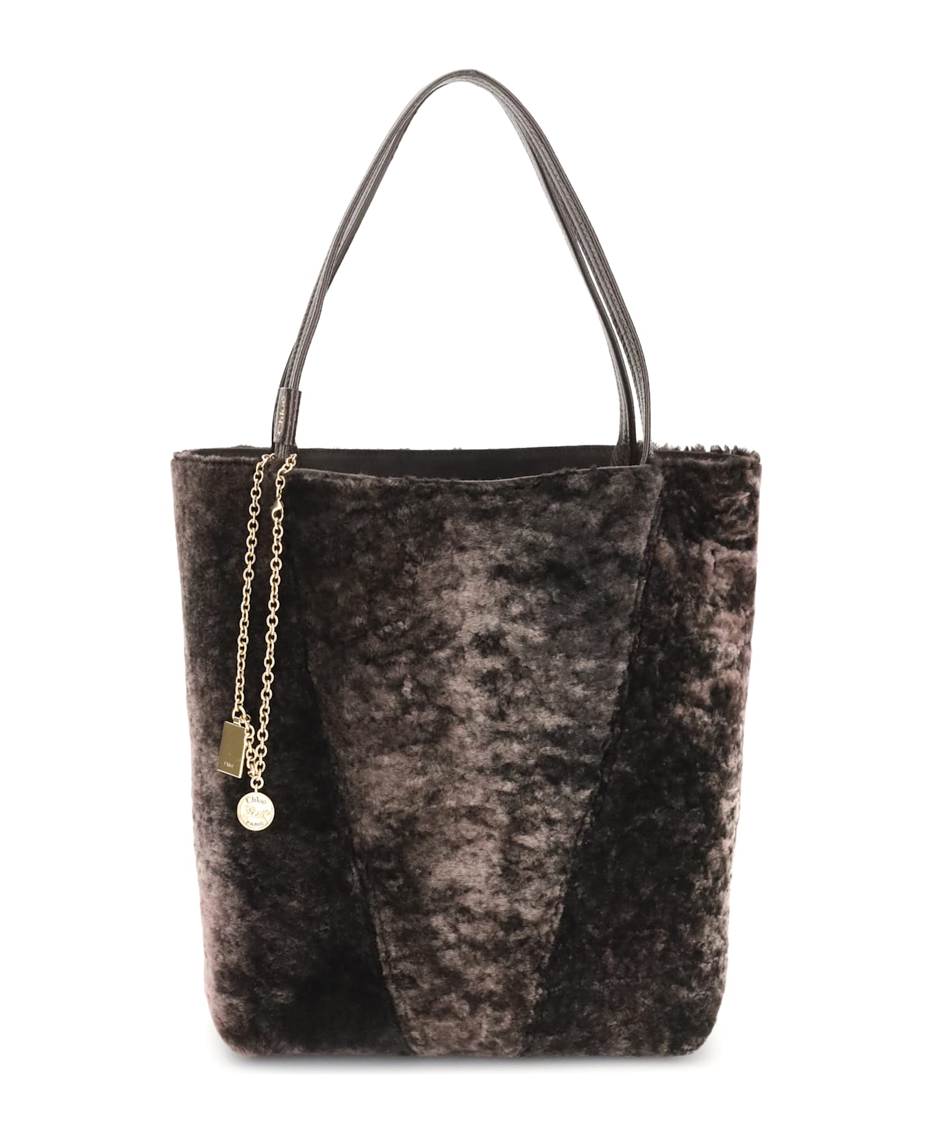 Chloé Spin Shearling Tote Bag