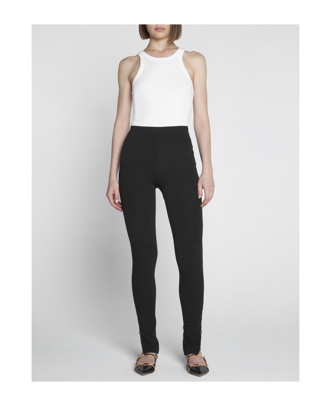 Totême Viscose-blend Leggings - BLACK