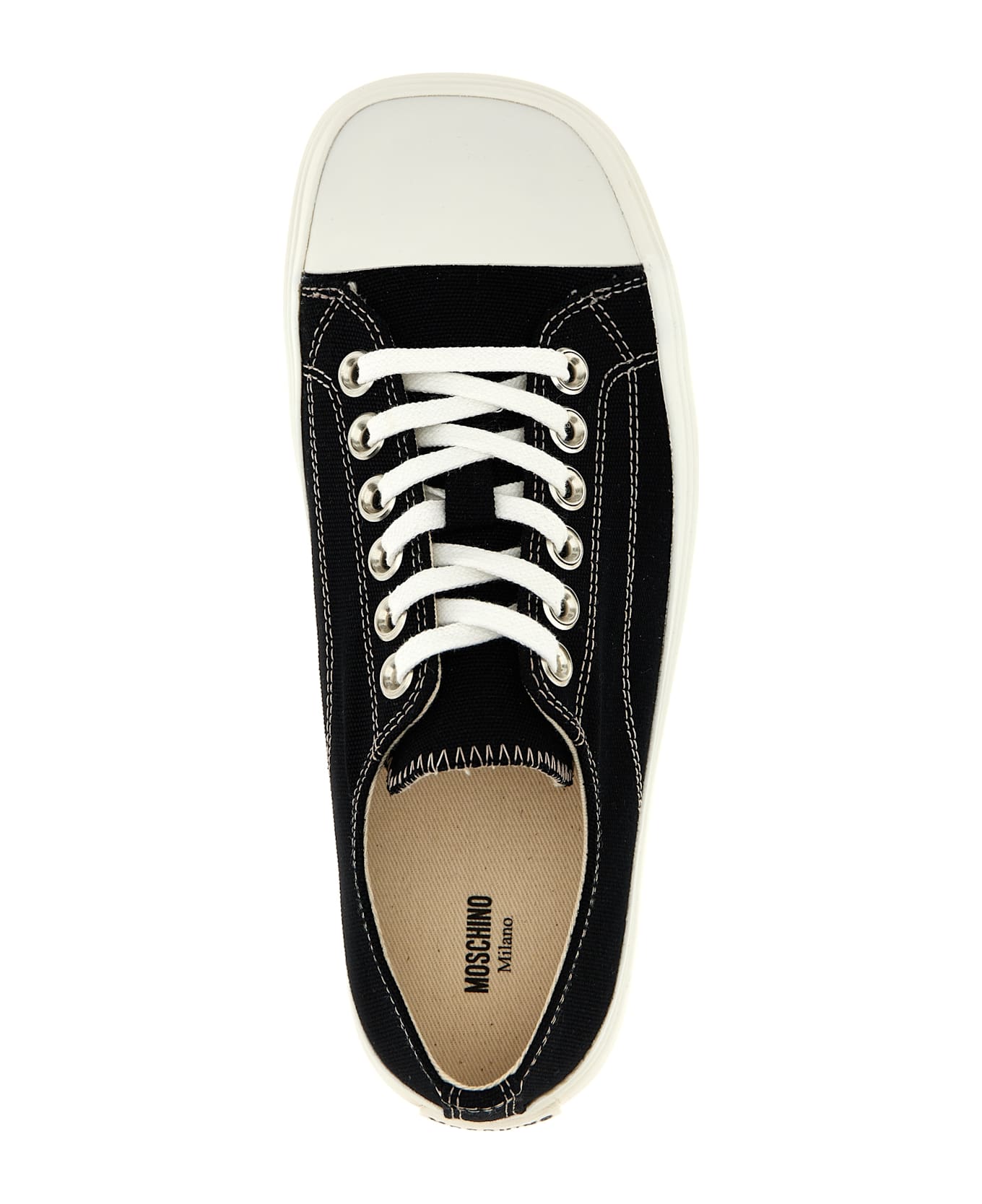 Moschino Canvas Sneakers - Black  