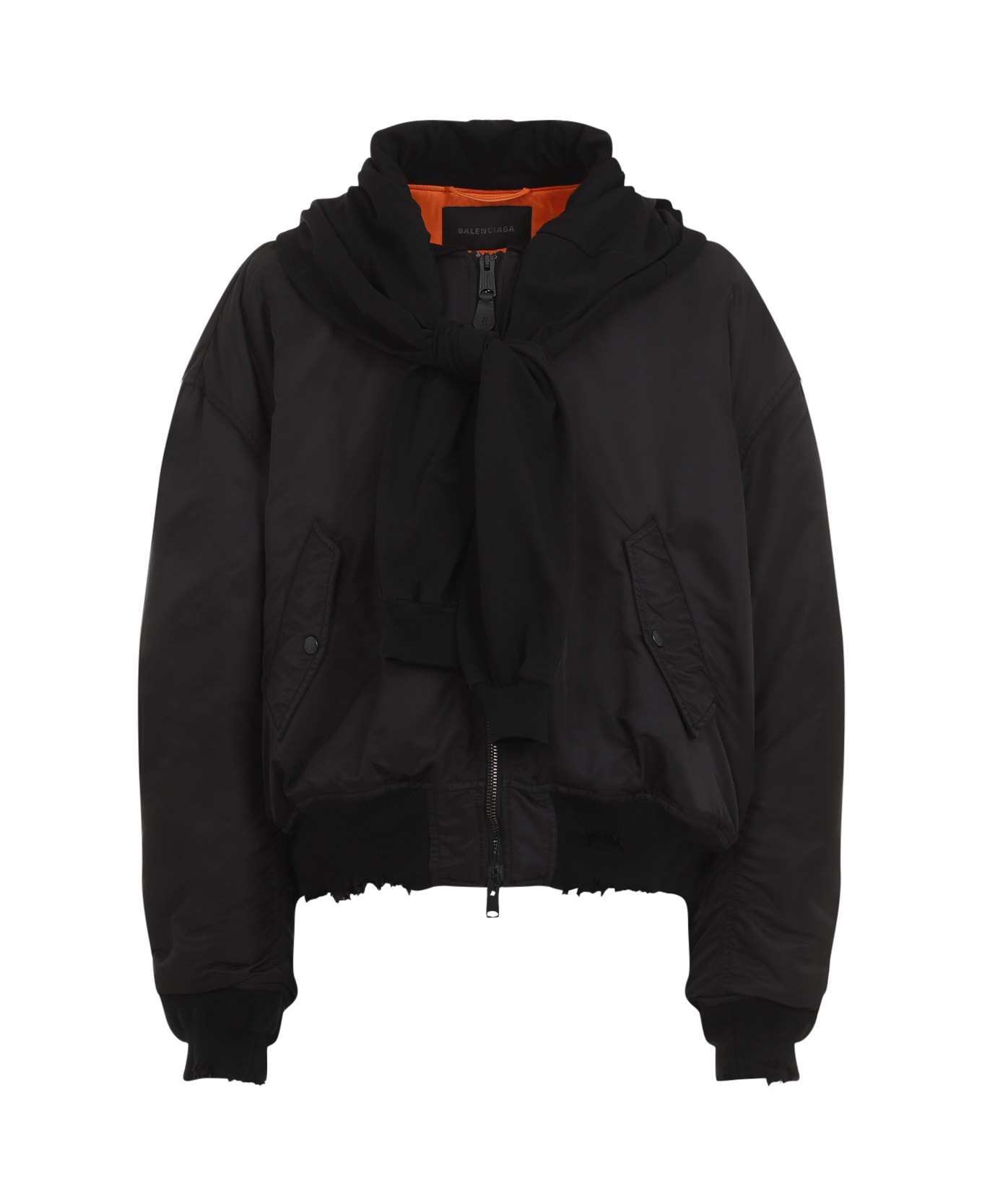 ジャケット・アウター balenciaga Incognito Bomber Incognito hooded bomber jacket in black - Balenciaga | Mytheresa