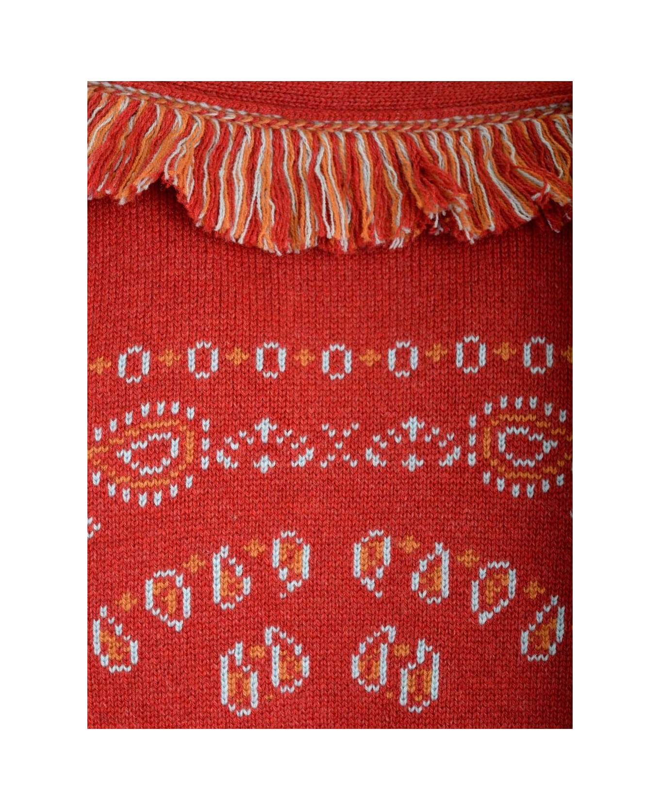 Alanui Cashmere Knit Cardigan - Red