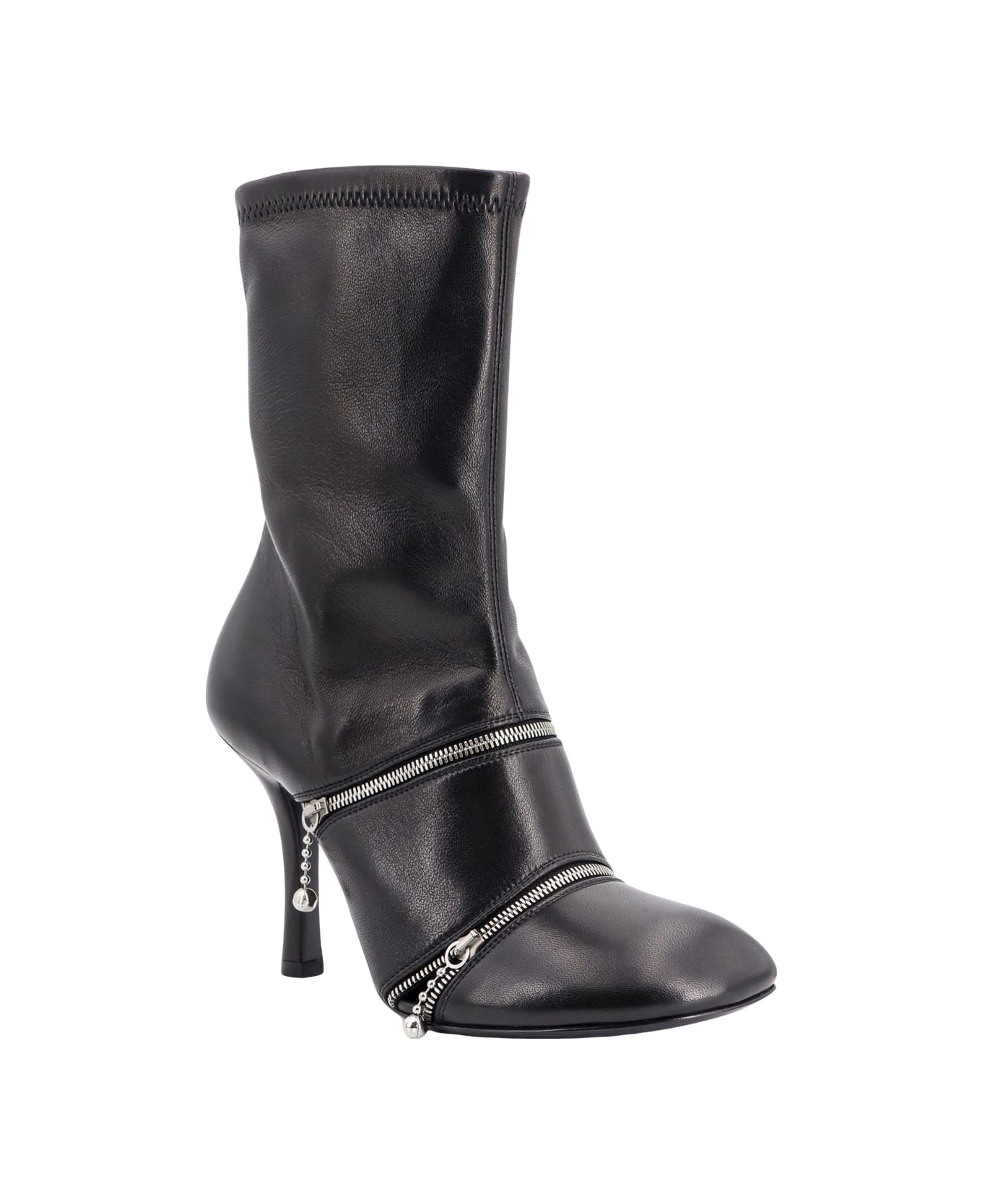 Burberry Peep Ankle Boots - Black ブーツ