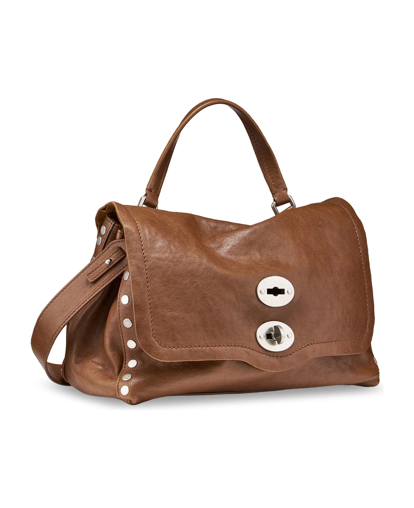 Zanellato Postina Leather Shoulder Bag - Brown