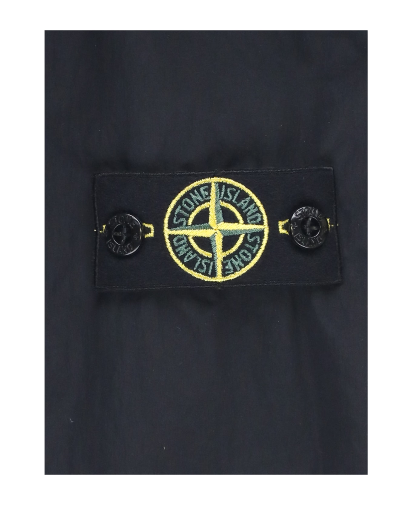 Stone Island Jacket With Logo - Black