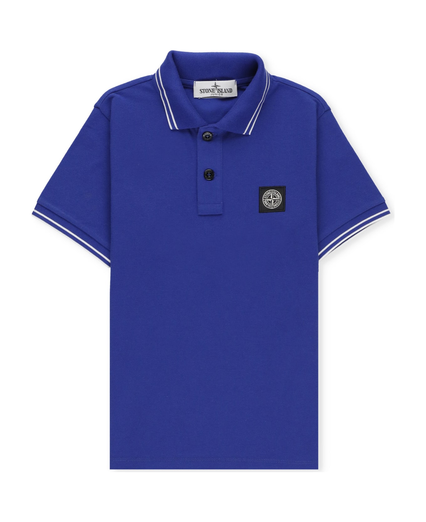 Stone Island Cotton Polo - Blue Tシャツ＆ポロシャツ