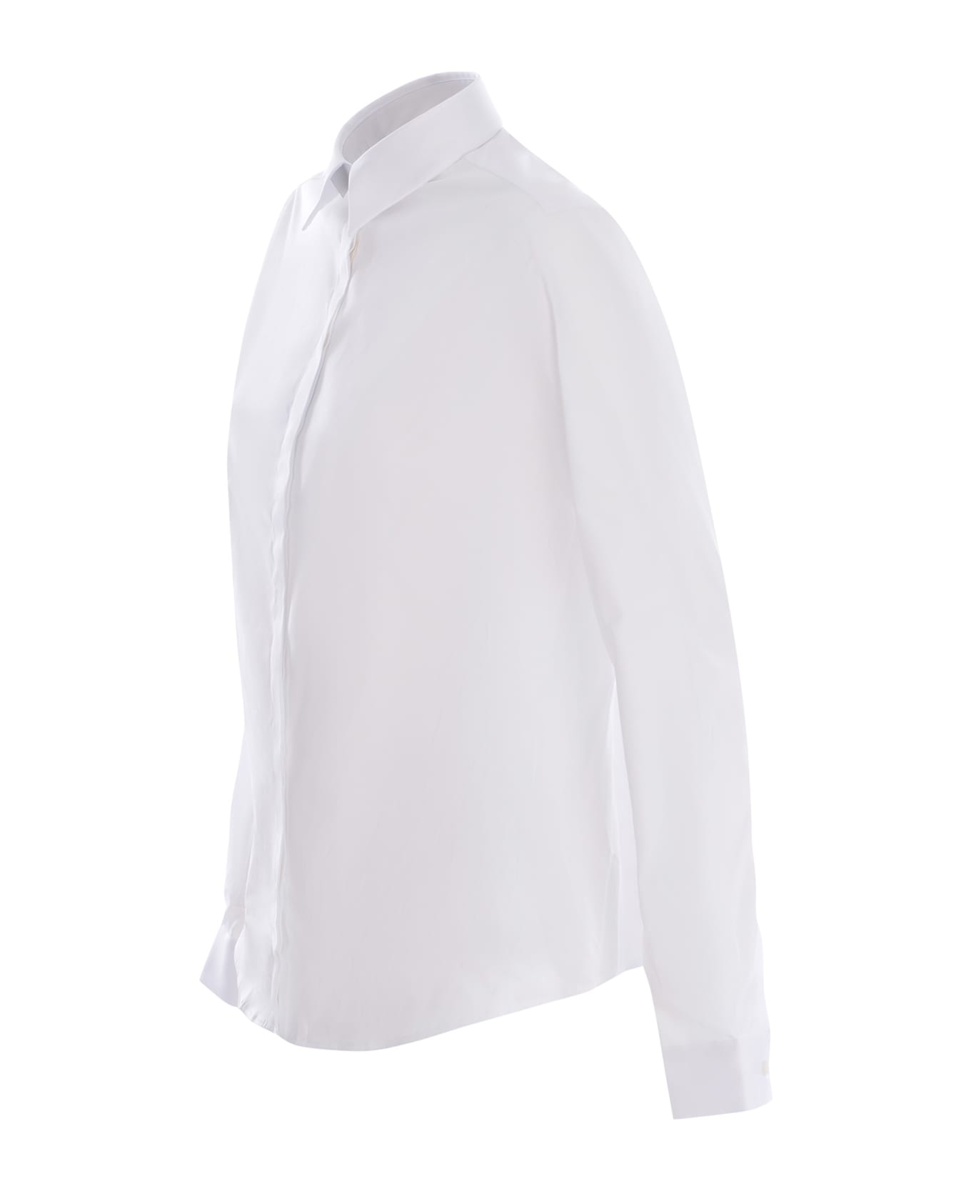 Fay Shirt Fay Made Of Stretch Cotton Poplin - Bianco