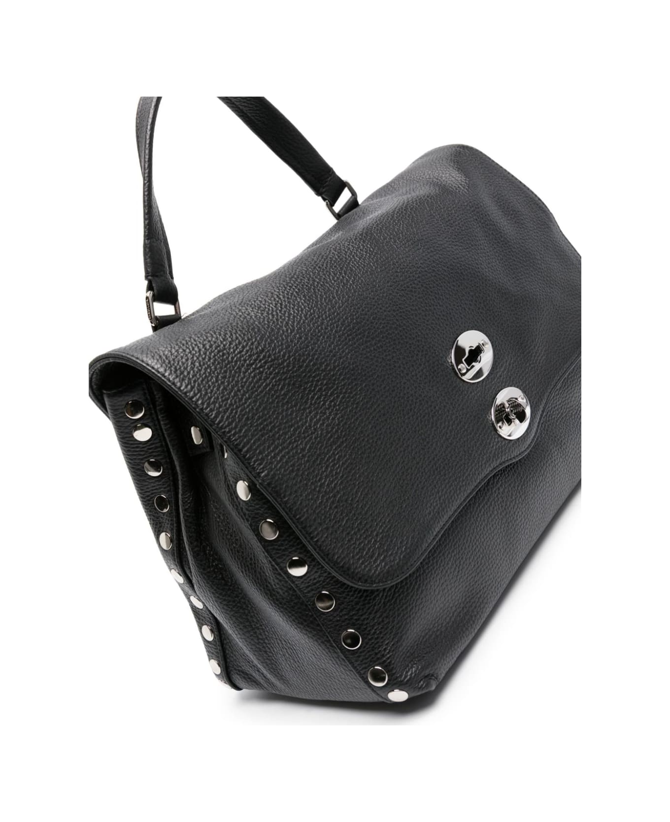 Zanellato Postina Daily Medium Leather Handbag - Black